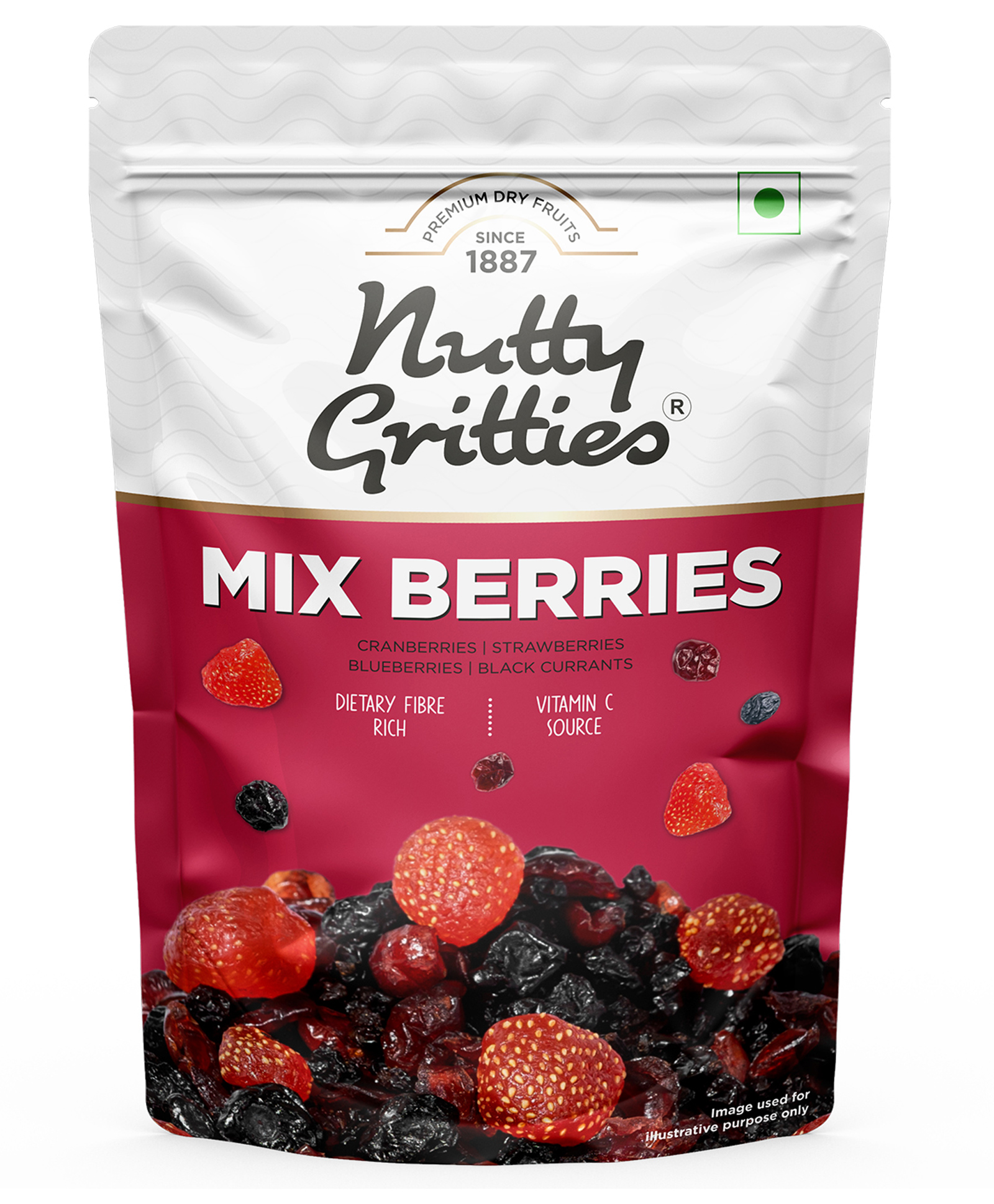Nutty Gritties Mix Berries Snacks - 200 gm-image-1