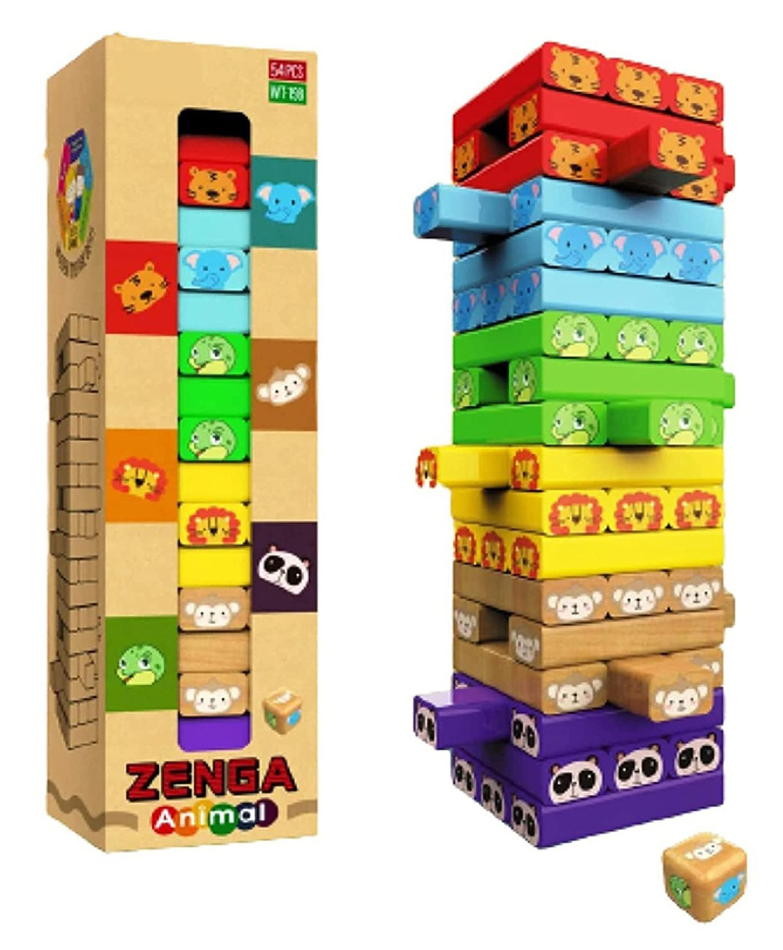 Yamama Classic Animal Wooden Blocks Game Multicolor - 54 Pieces Online  India, Buy Building & Construction Toys for (3-8 Years) at  -  9369787