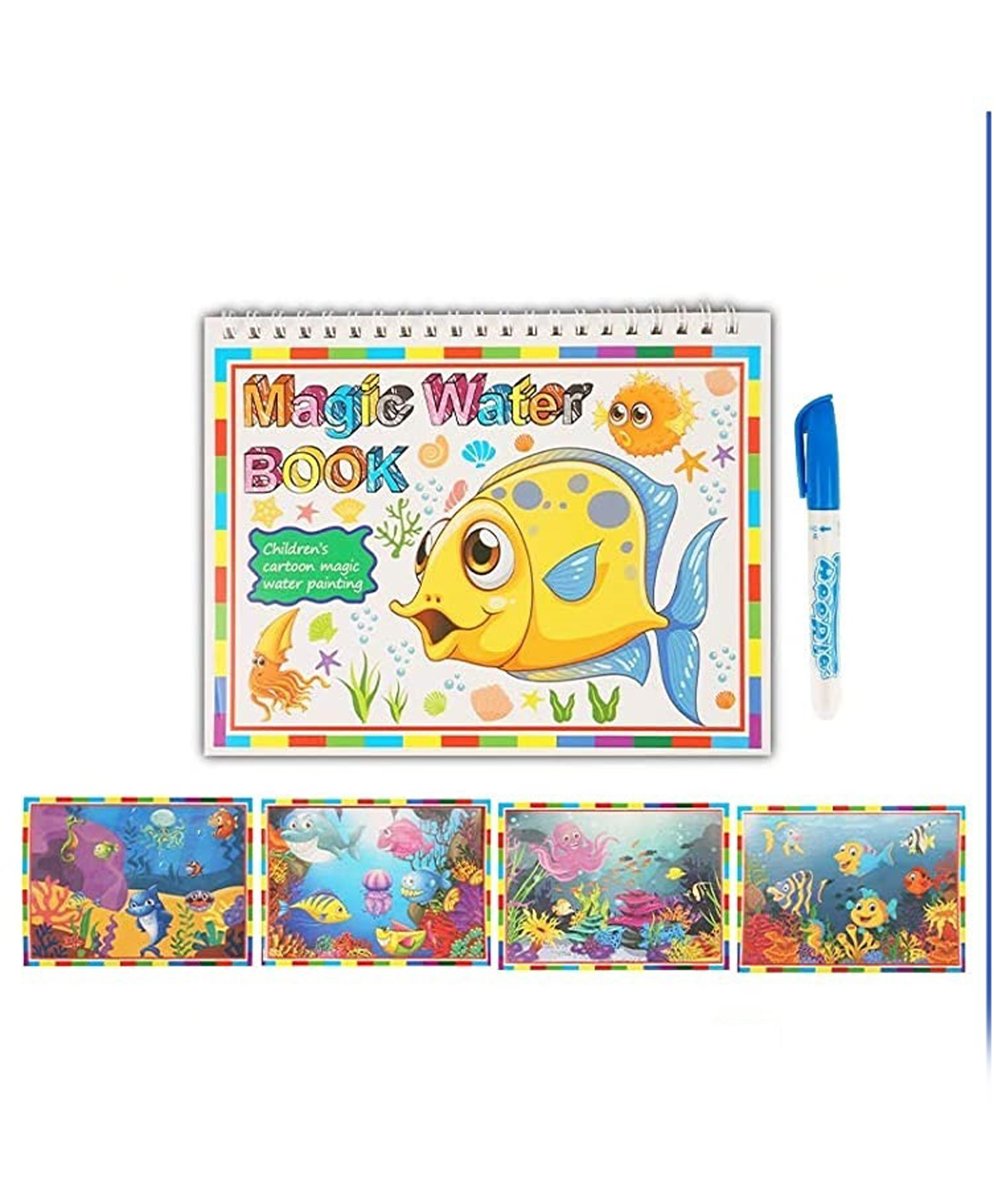 Chocozone Reusable Magic Water Colouring Book - English-image-26