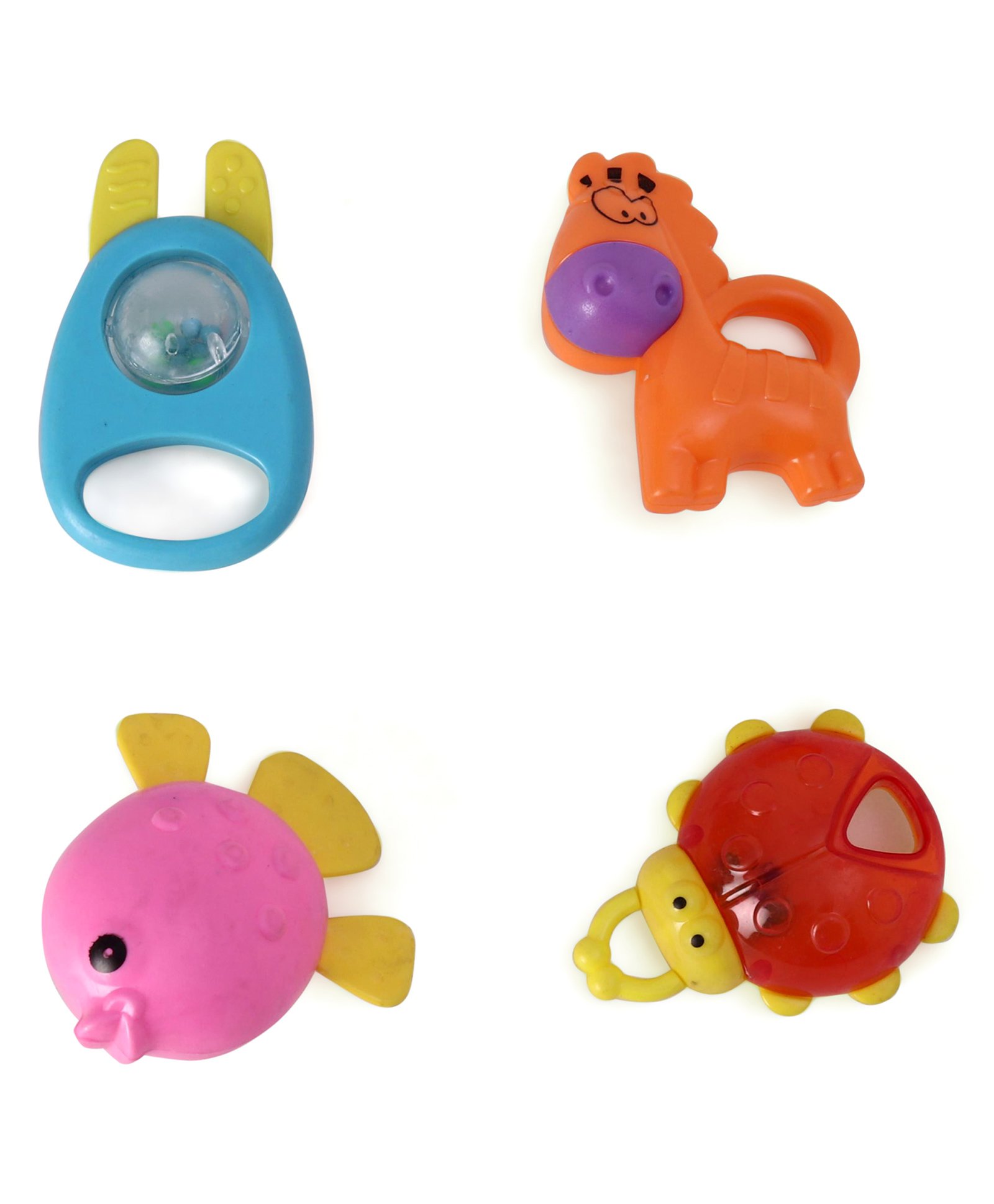 Bliss Kids Animal Shaped Rattles Pack of 4 (Color & Design May Vary)-image-10