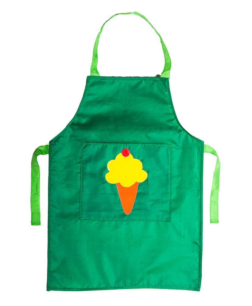 Li'll Pumpkins Cone Apron - Dark Green-image-34