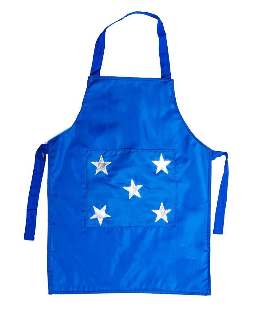 Li'll Pumpkins Star Apron - Blue-picture-14