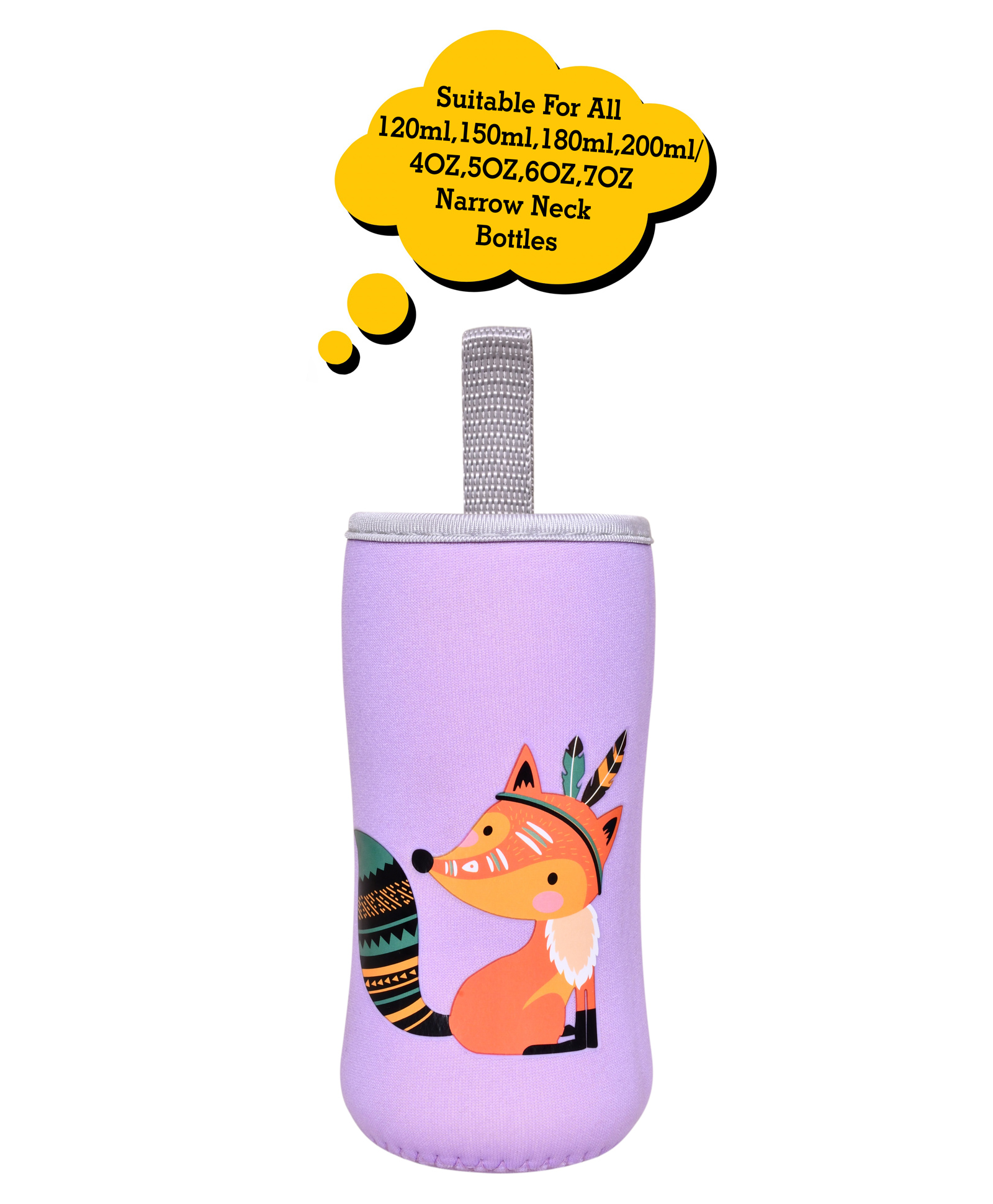 The Little Lookers Plush Bottle Cover Pink - Fits 120 ml, 150 ml, & 240 ml Bottle-picture-19