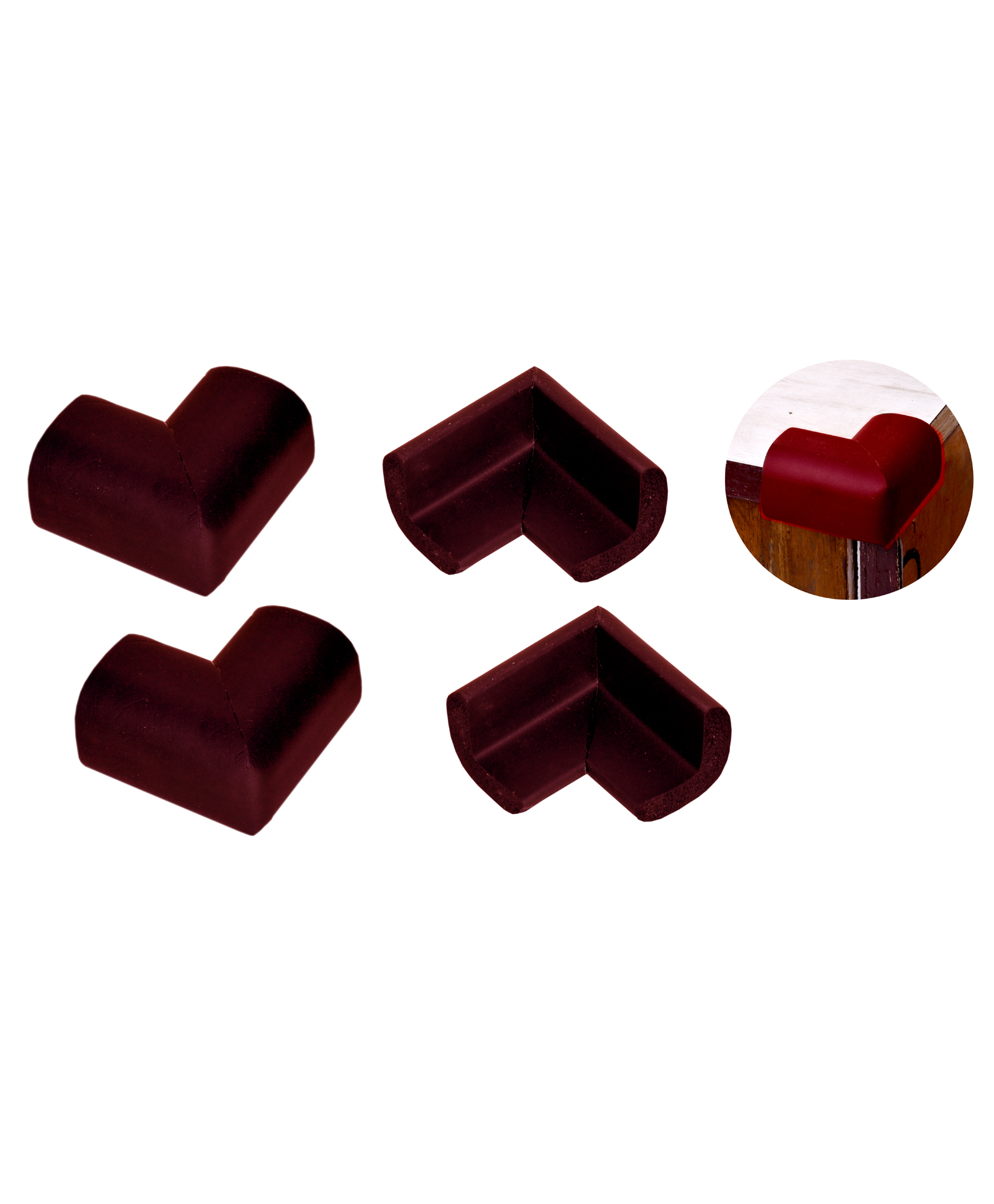 the little lookers The Little Looker Baby Proofing Corner Guards Pack of 4 - Maroon-picture-25
