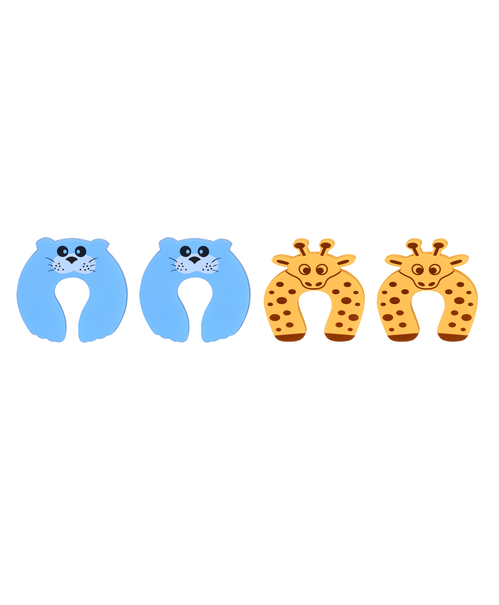 The Little Lookers Door Stopper Giraffe & Polar Bear Design Yellow Blue - Pack of 4-picture-16