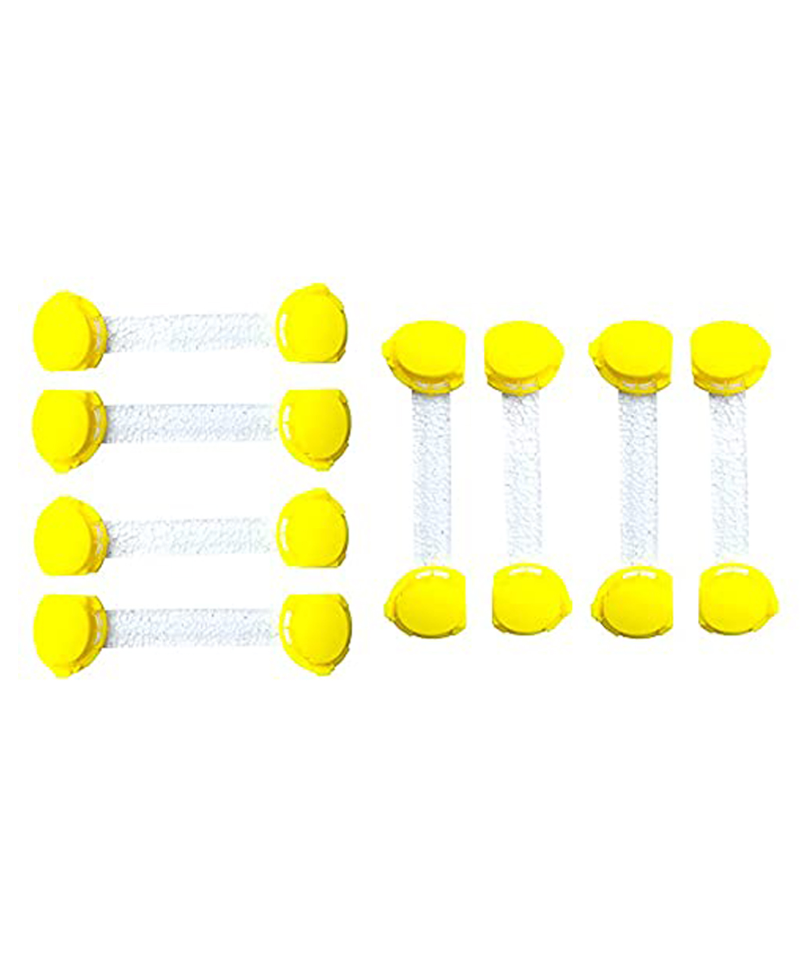 The Little Lookers Transparent Safety Lock for Doors Cabinet Fridge & Drawer Pack Of 8 - Yellow-image-40