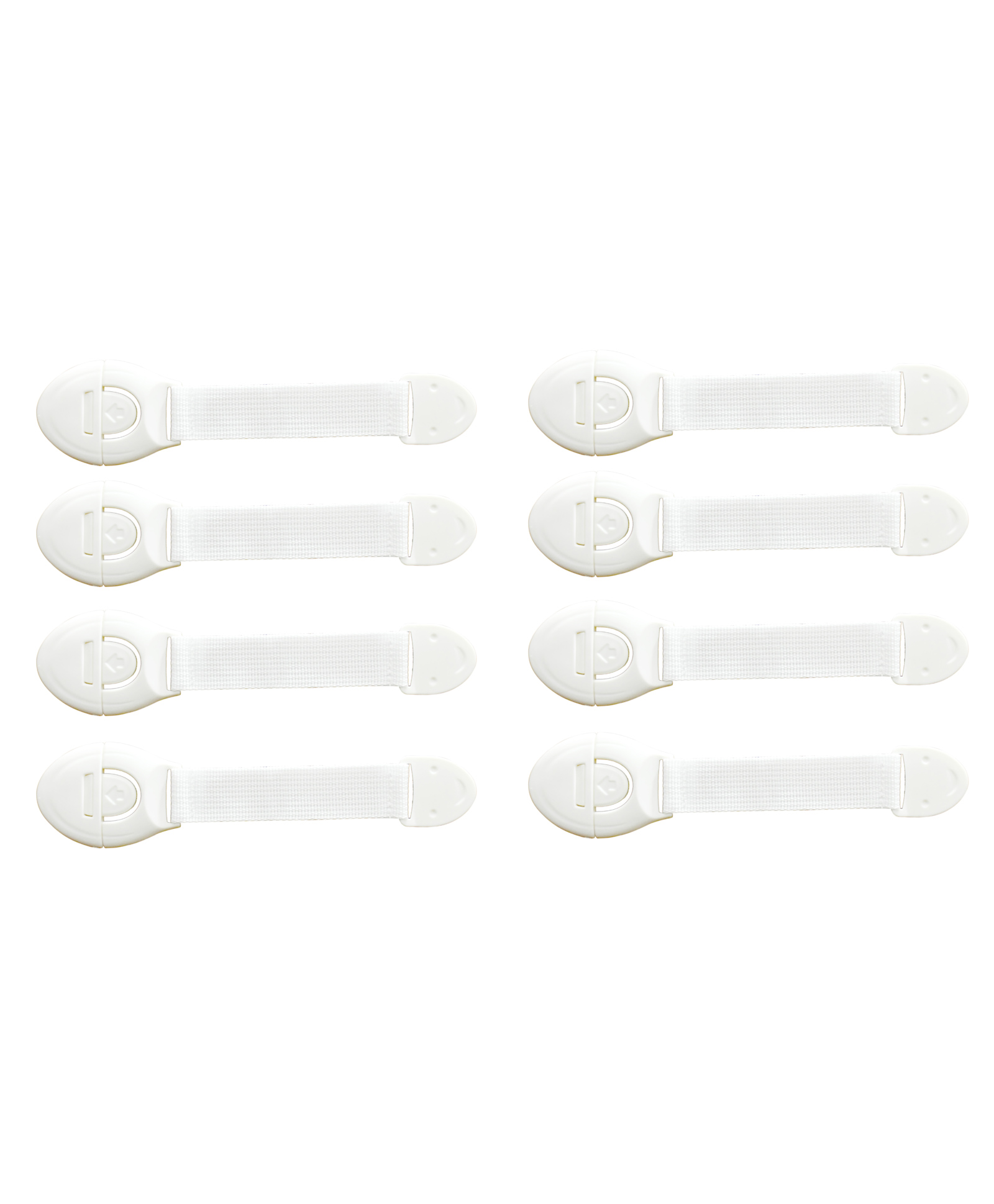 THE LITTLE LOOKERS Safety  Strap for Doors, Cabinets, Fridge, Drawers, Dustbin White - Pack of 8-image-8