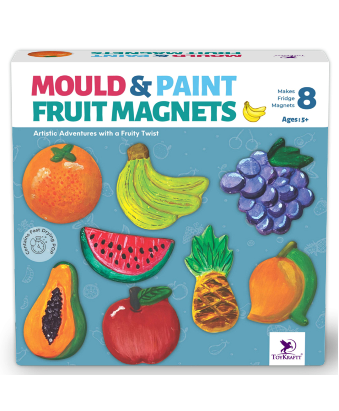 toykraftt Toy Kraft Mould & Paint Fruit Magnets - Multicolor-picture-28