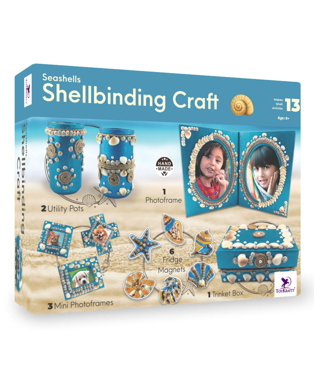 toykraftt Toy Kraft DIY Shell Craft Activity Kit - Multicolour-picture-16