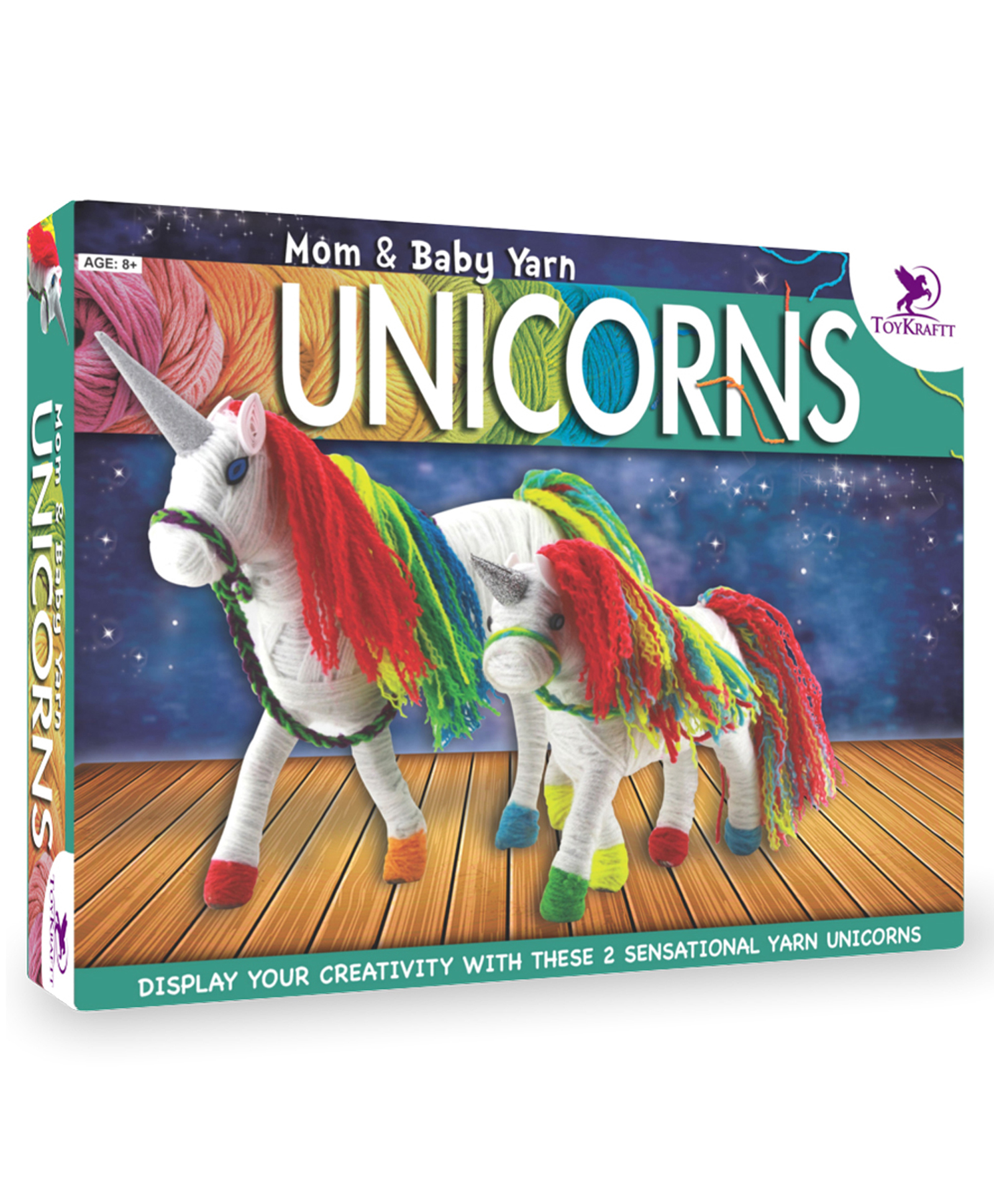 toykraftt Toykraft Mom & Baby Yarn Unicorns DIY Set - Multicolour-picture-26