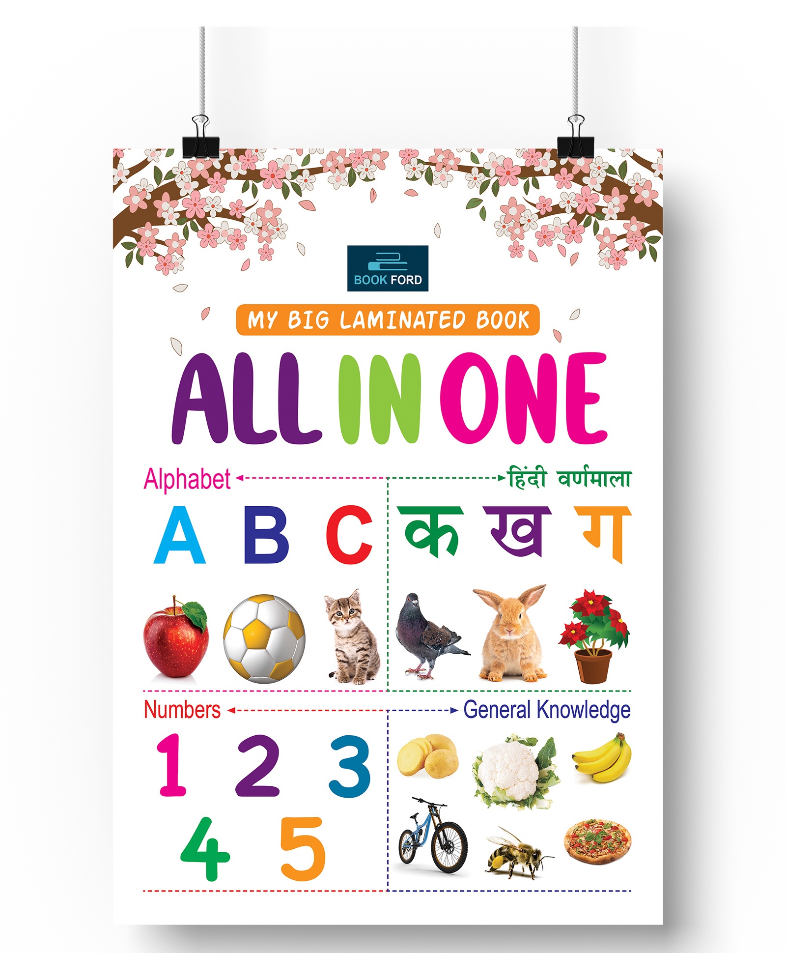 My Big Laminated All in One Board Book - English Hindi-image-22