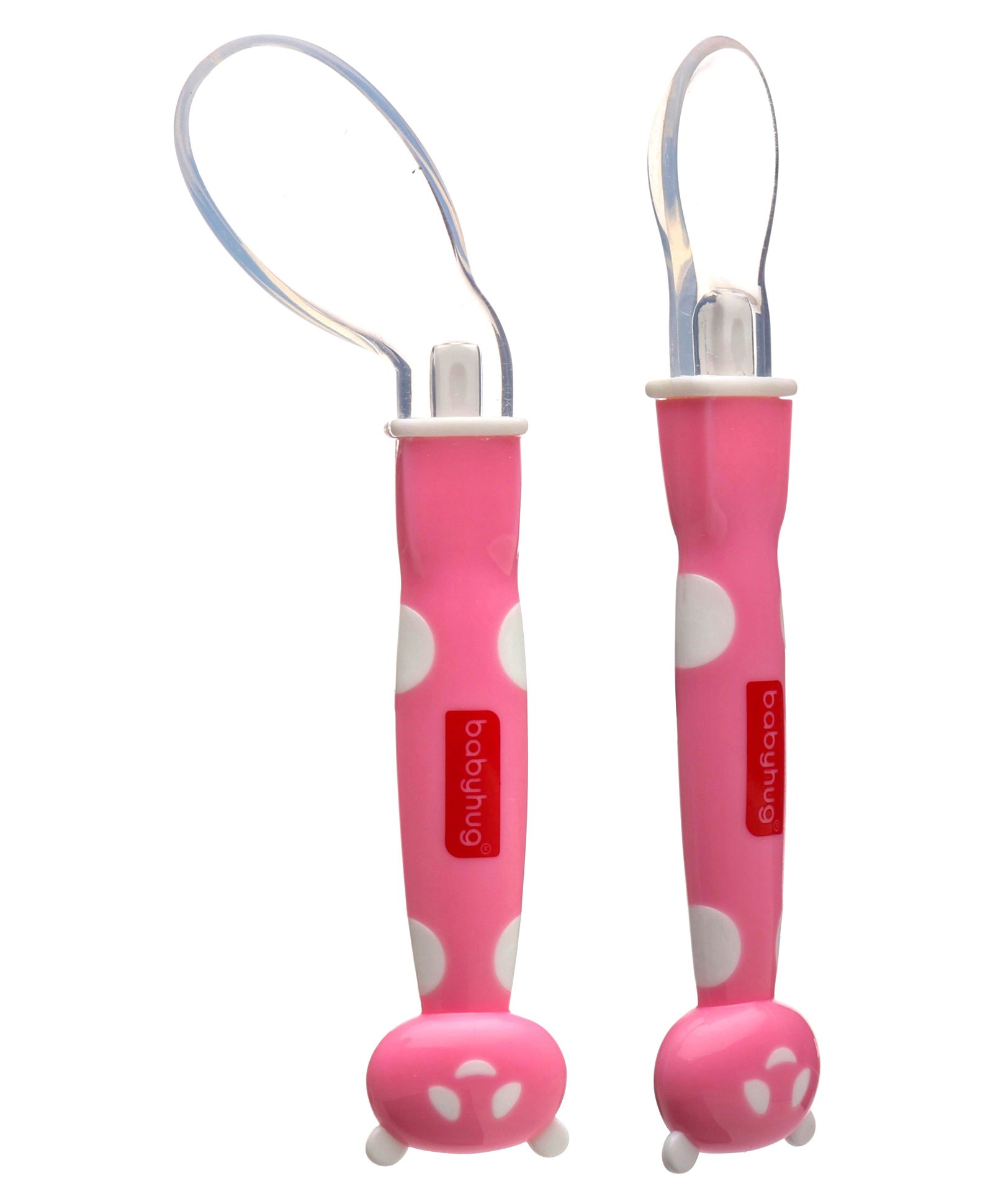 Babyhug Feeding Silicone Spoon Panda Face Pack of 2 -Pink-picture-22