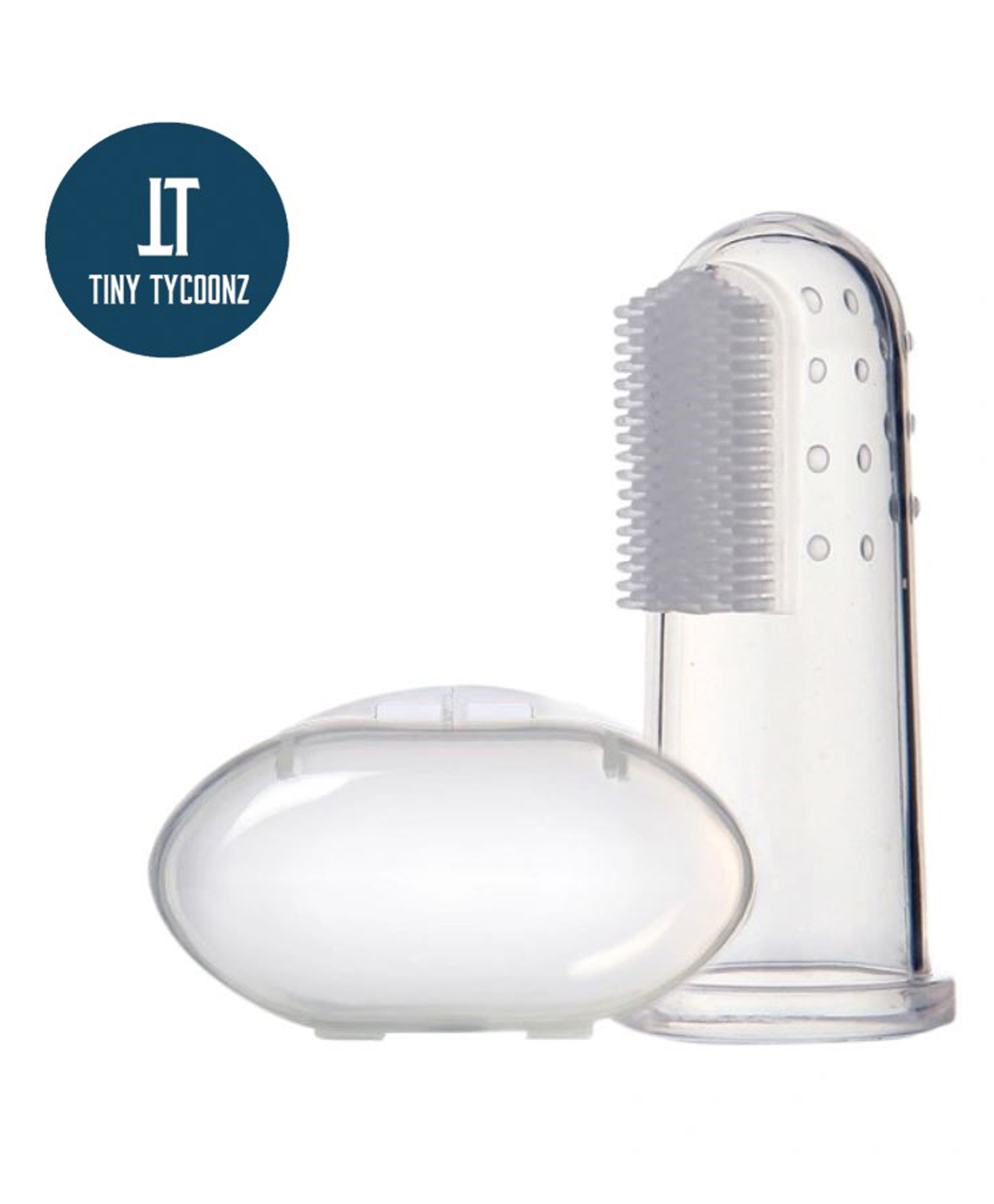 Tiny Tycoonz Soft Silicone Finger Toothbrush - White-picture-21
