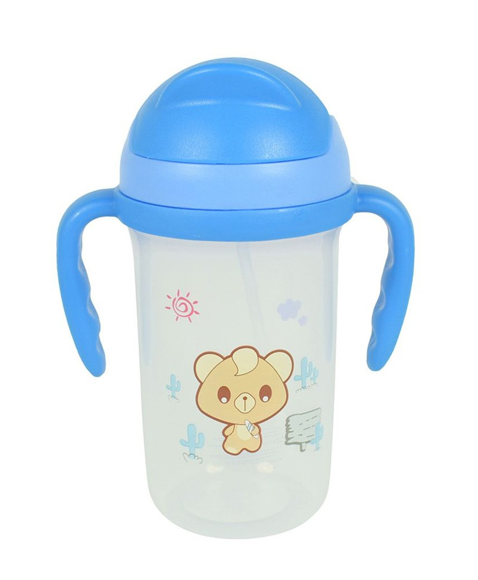Tiny Tycoonz Spout Sipper Cup with Twin Handle Blue - 350 ml-picture-0