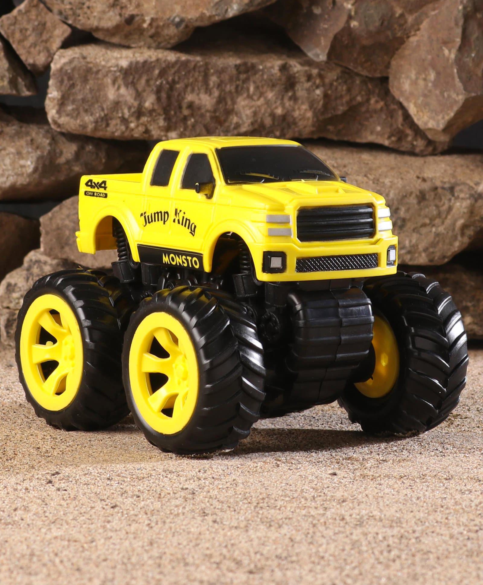 Monsto Friction Powered Monster Truck Toy - Yellow-picture-40
