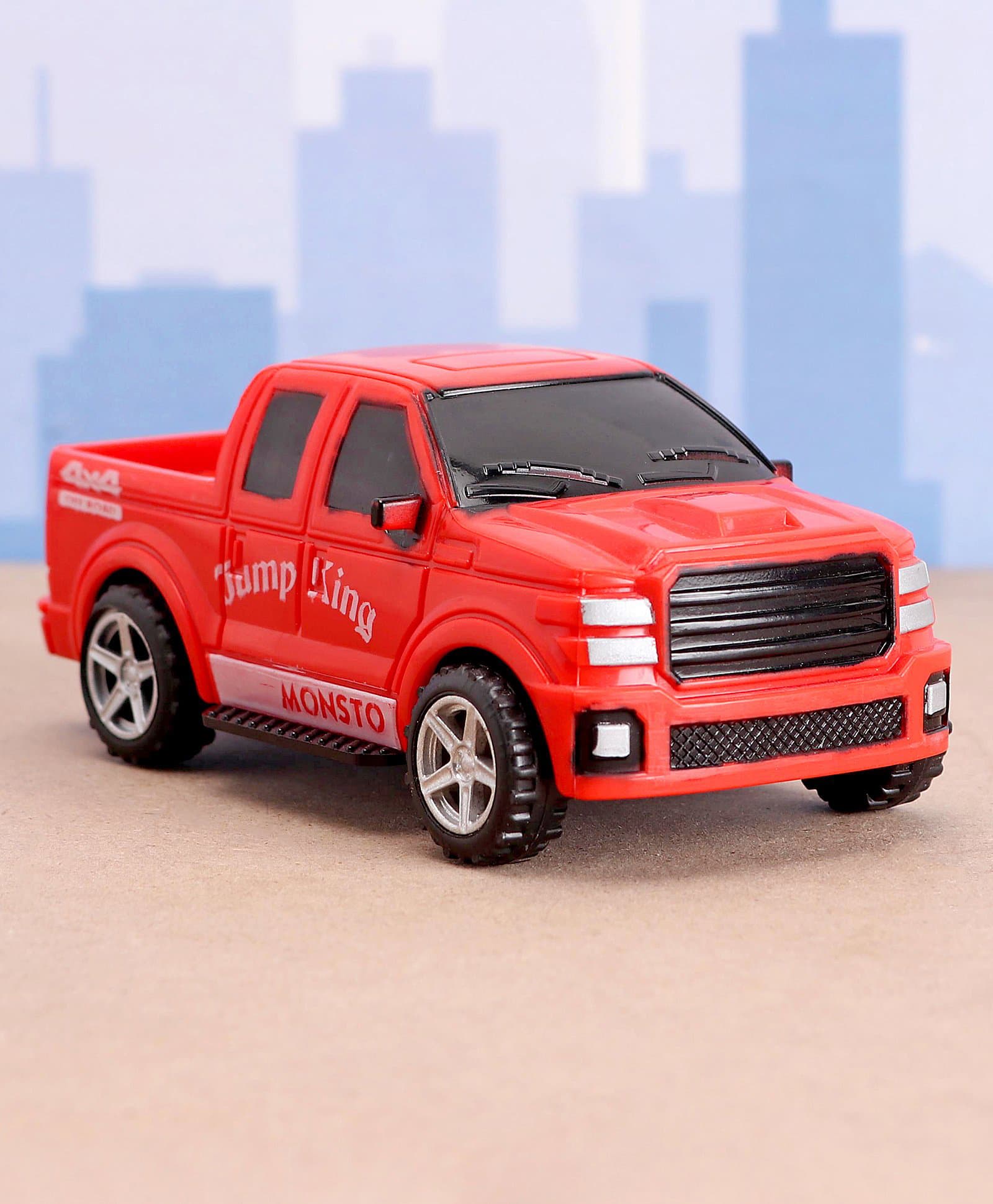 Monsto Wheels Pull Back Toy Car - Red-picture-18