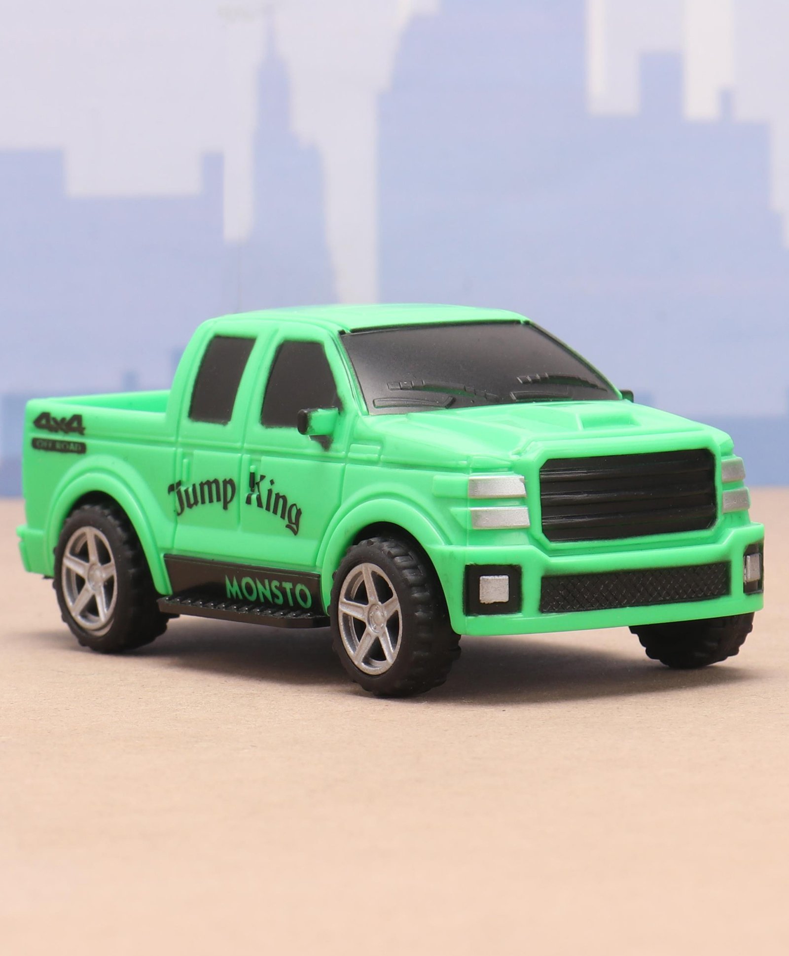 Monsto Wheels Pull Back Jeep - Green-picture-10