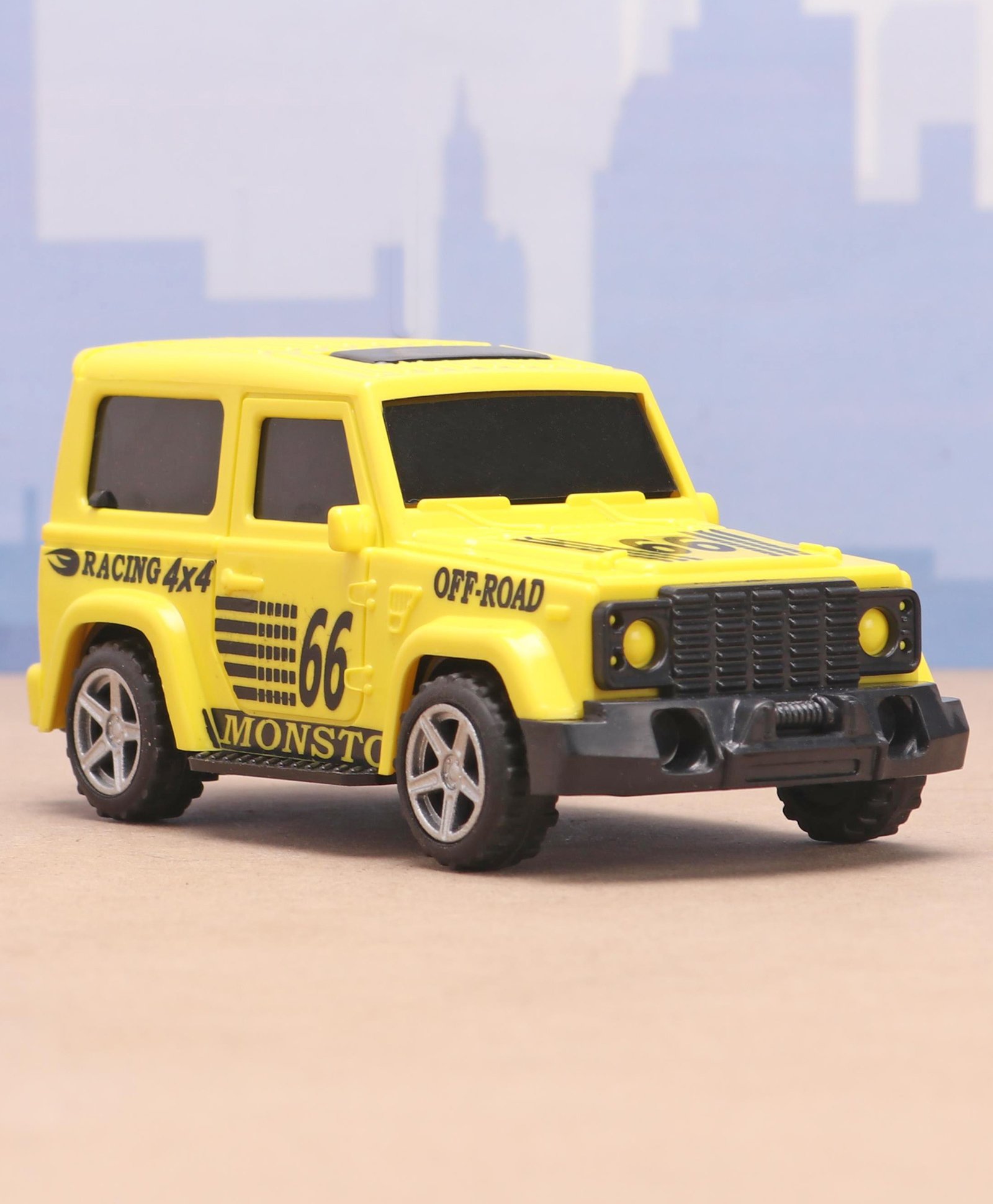 Monsto Wheels Pull Back Car - Yellow-picture-14
