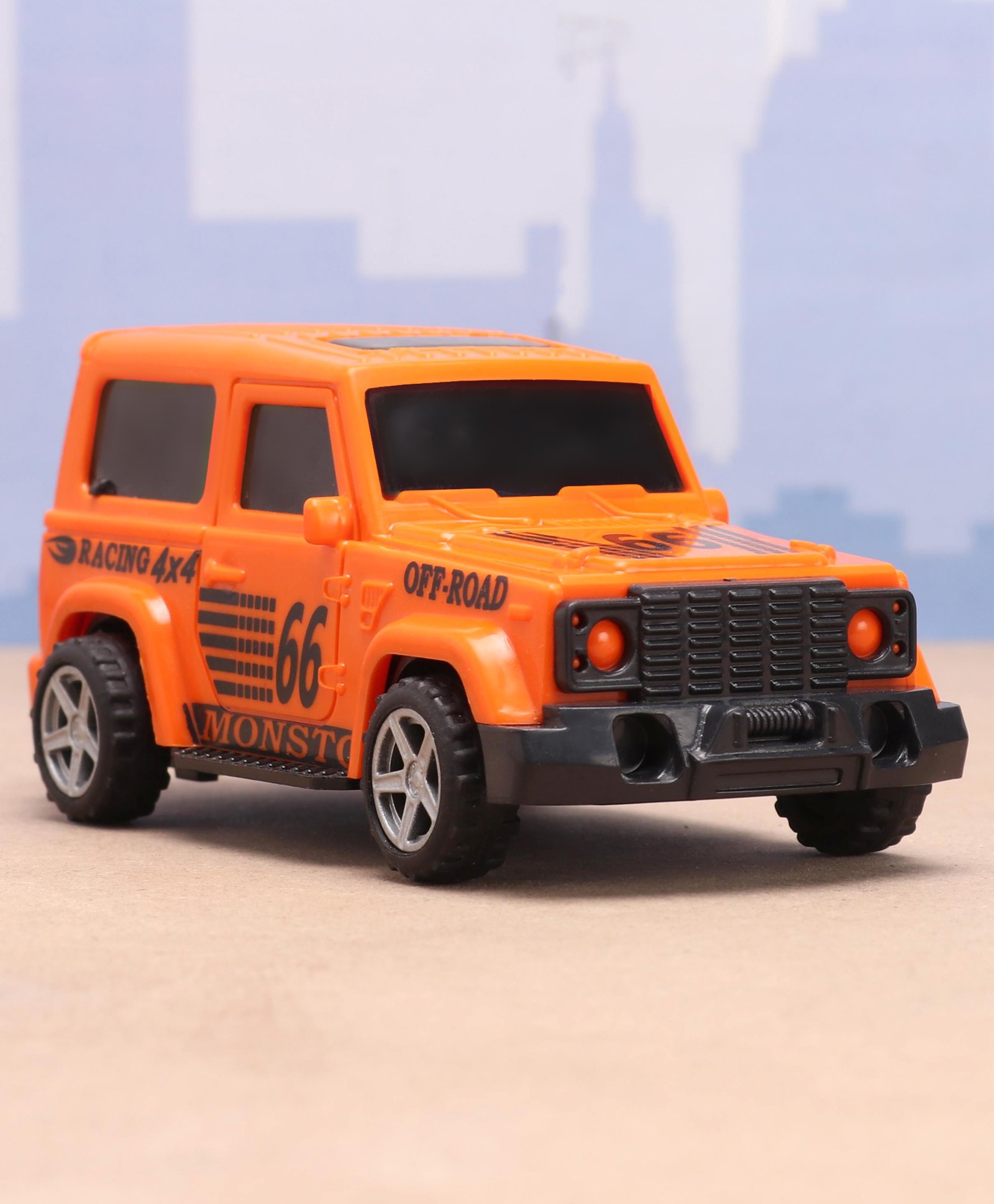 Monsto Pull Back Car - Orange-picture-20