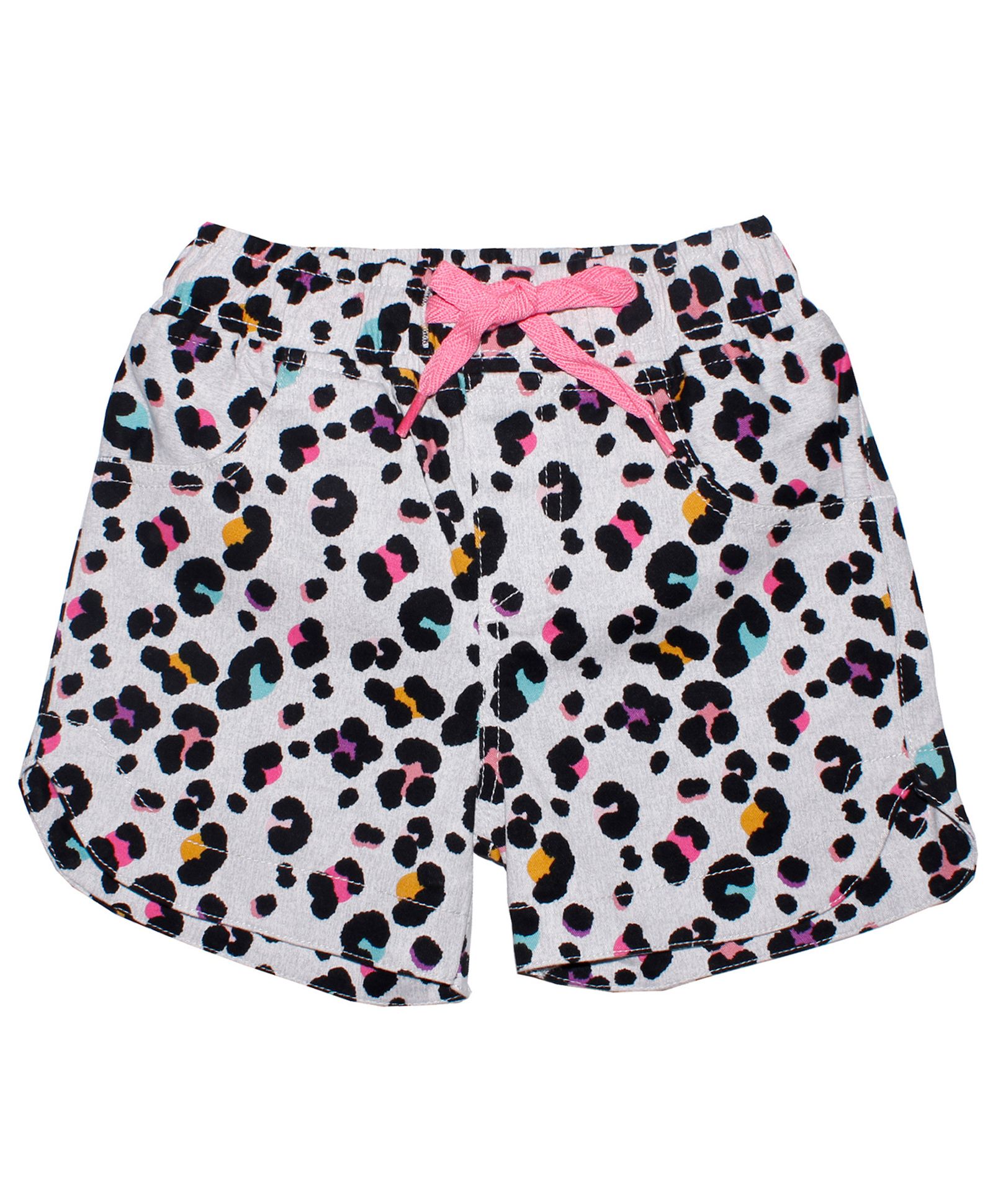 Kiddopanti Abstract Printed Woven Hot Shorts - Grey-picture-12