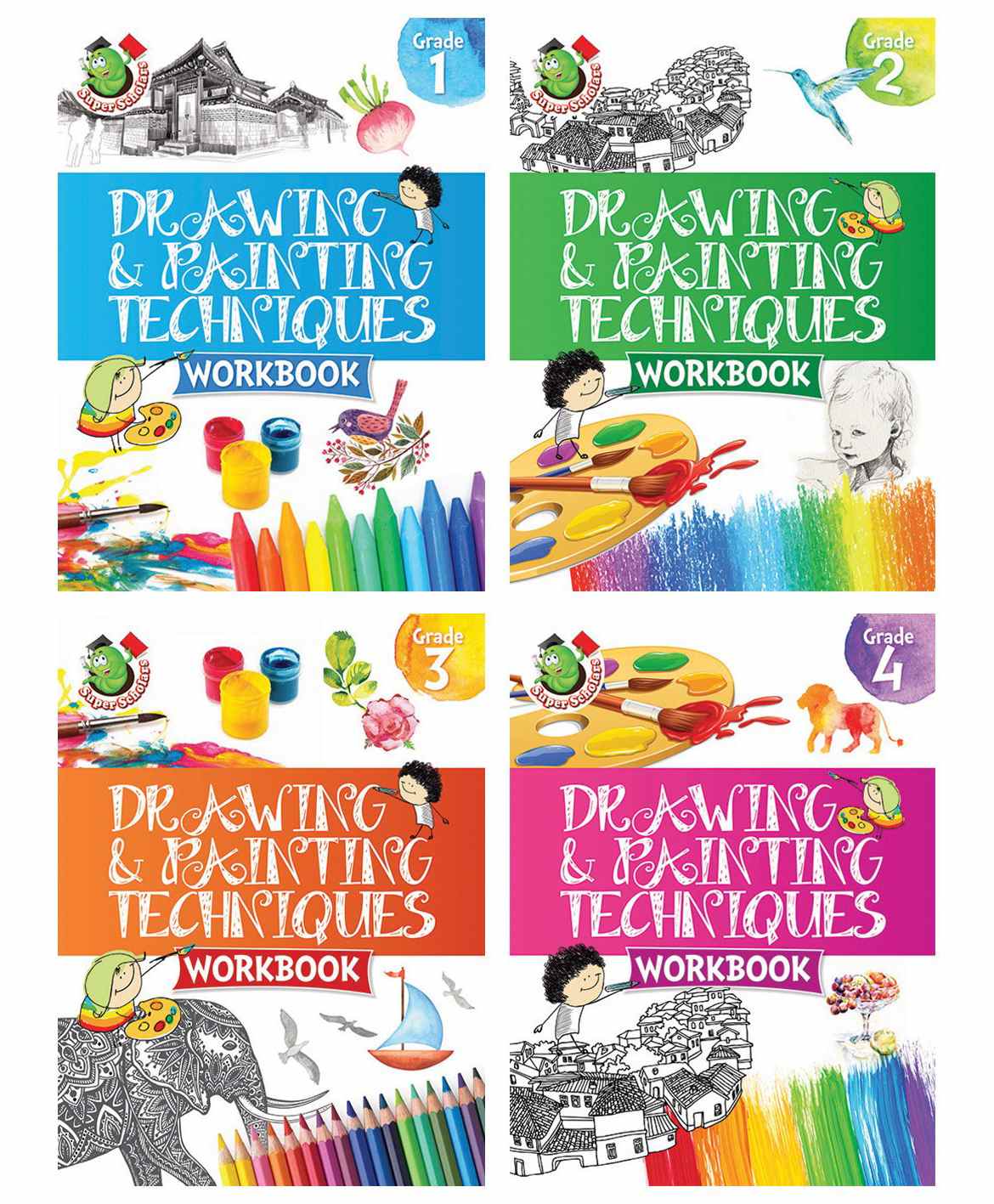 Drawing and painting Techniques Activity Book Set if 4 - English-image-24