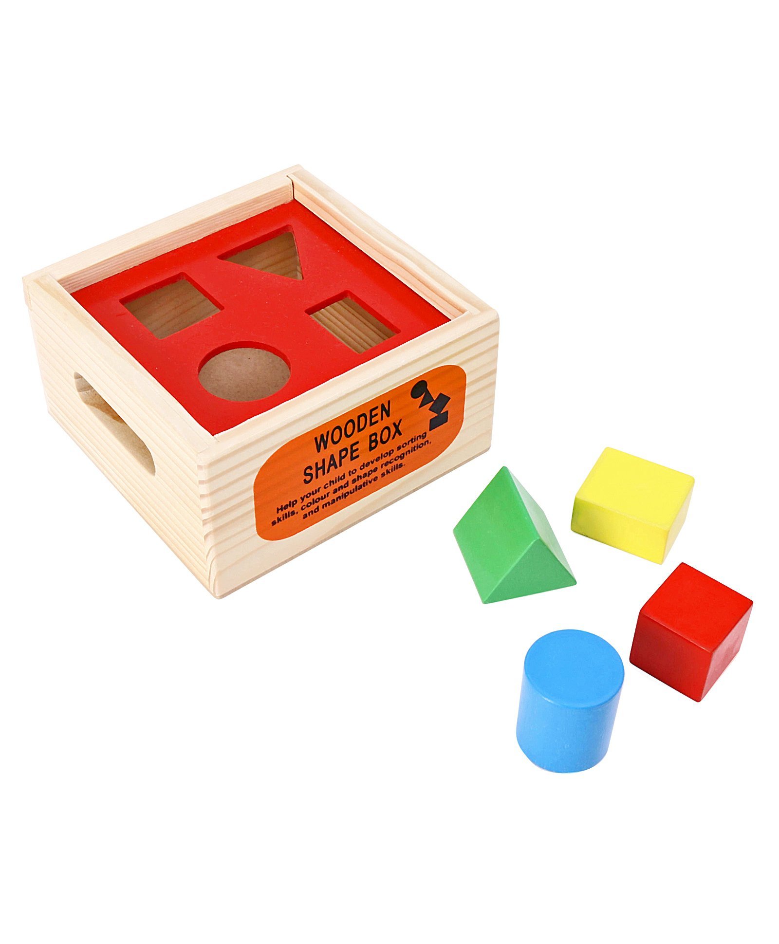 Little Genius Wooden Shape Sorter Multicolour - 5 Pieces-picture-20