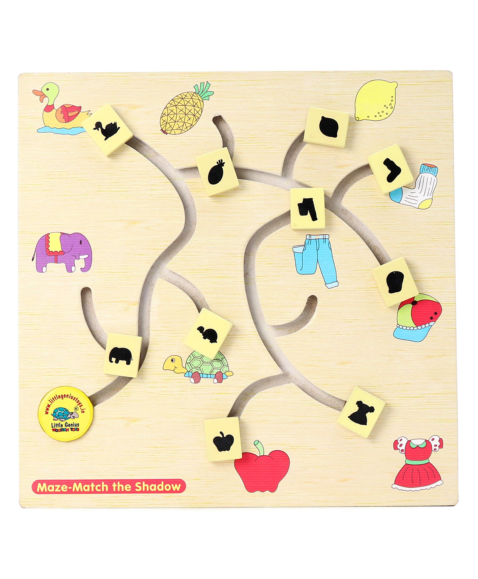 Little Genius Match The Shadow Maze Toy - Multicolor-picture-13