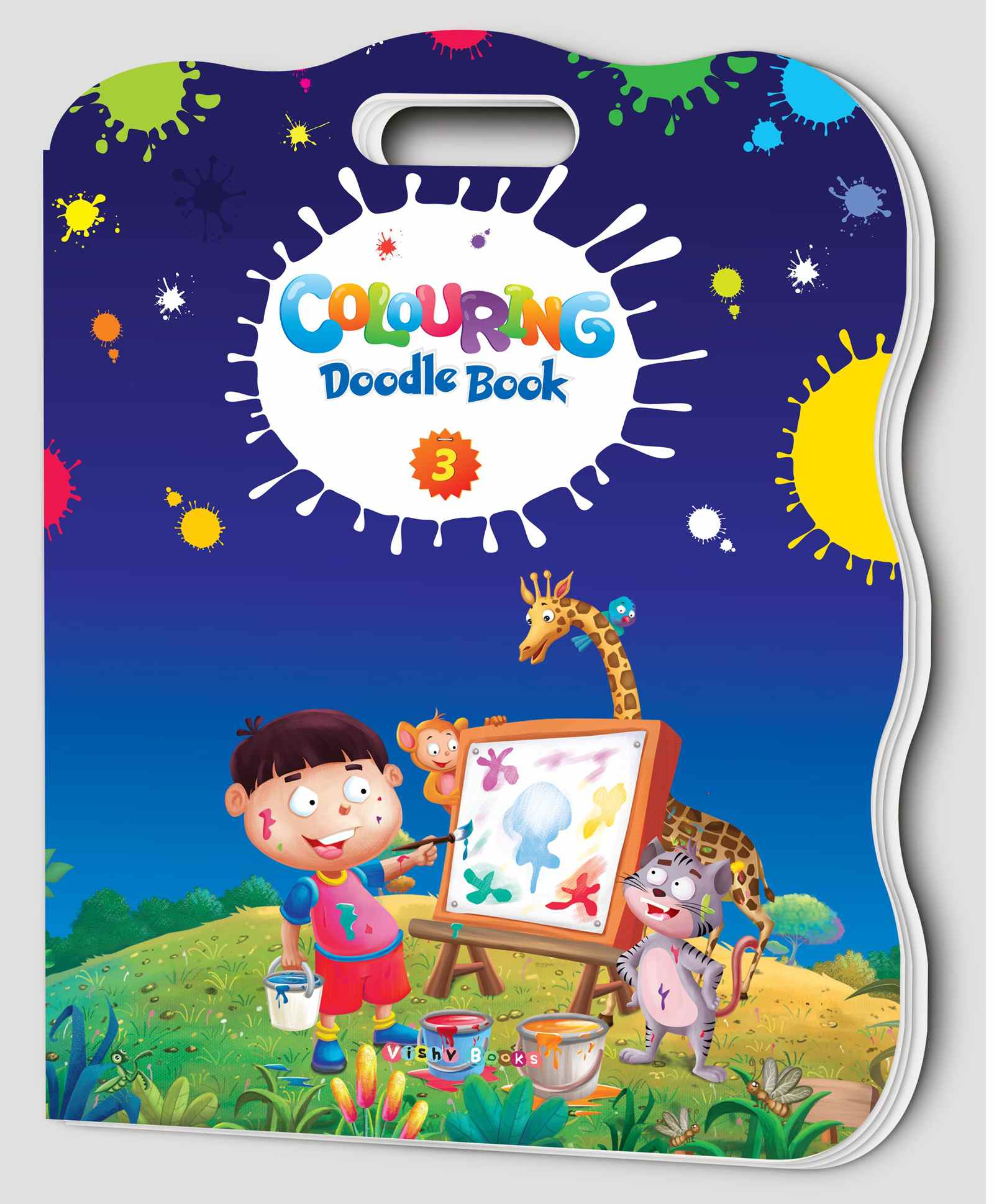 vishv books Colouring Doodle Book 3 - English-picture-46