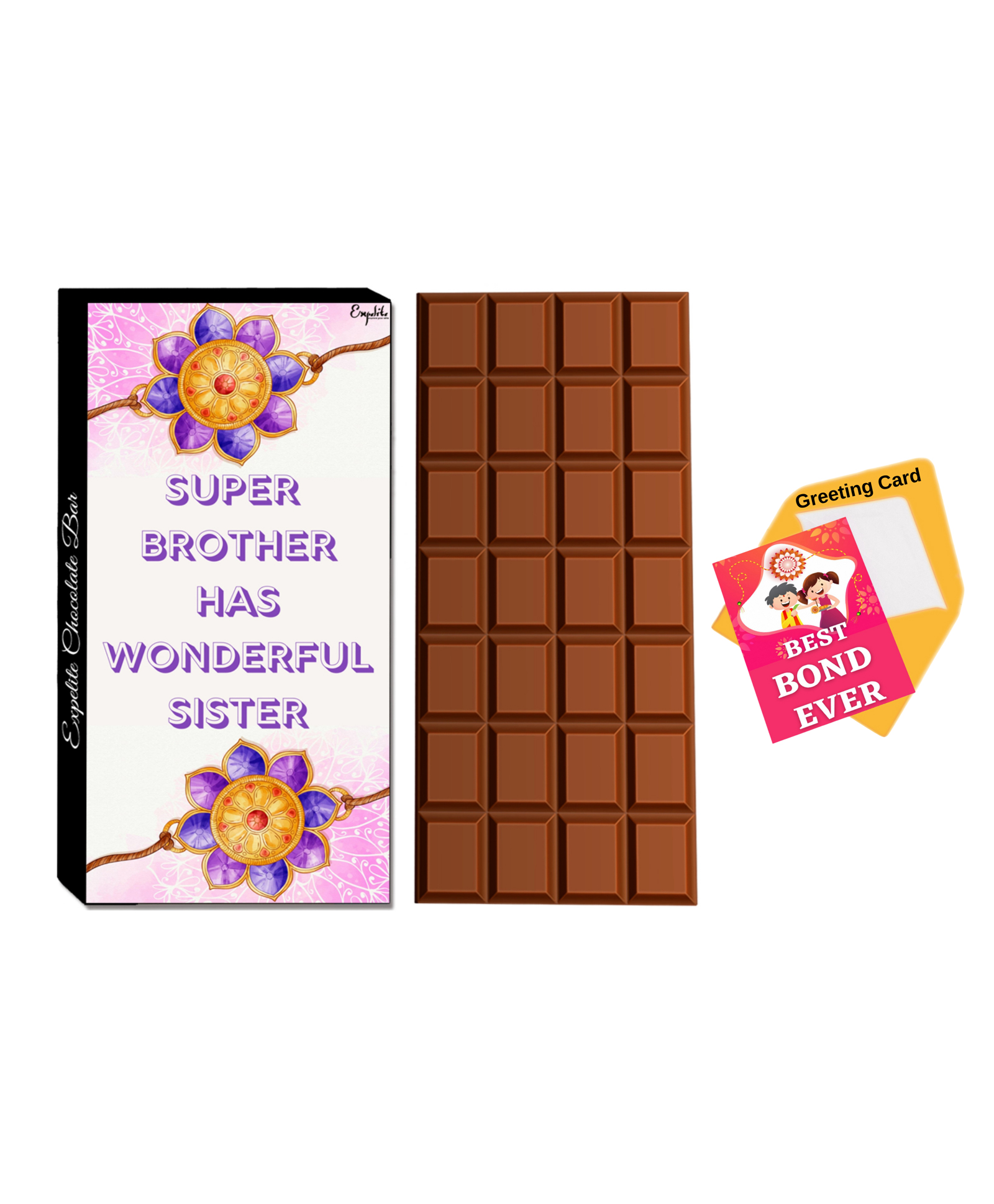 Expelite Chocolates & Greeting Card Combo Gift - Multicolor-image-44