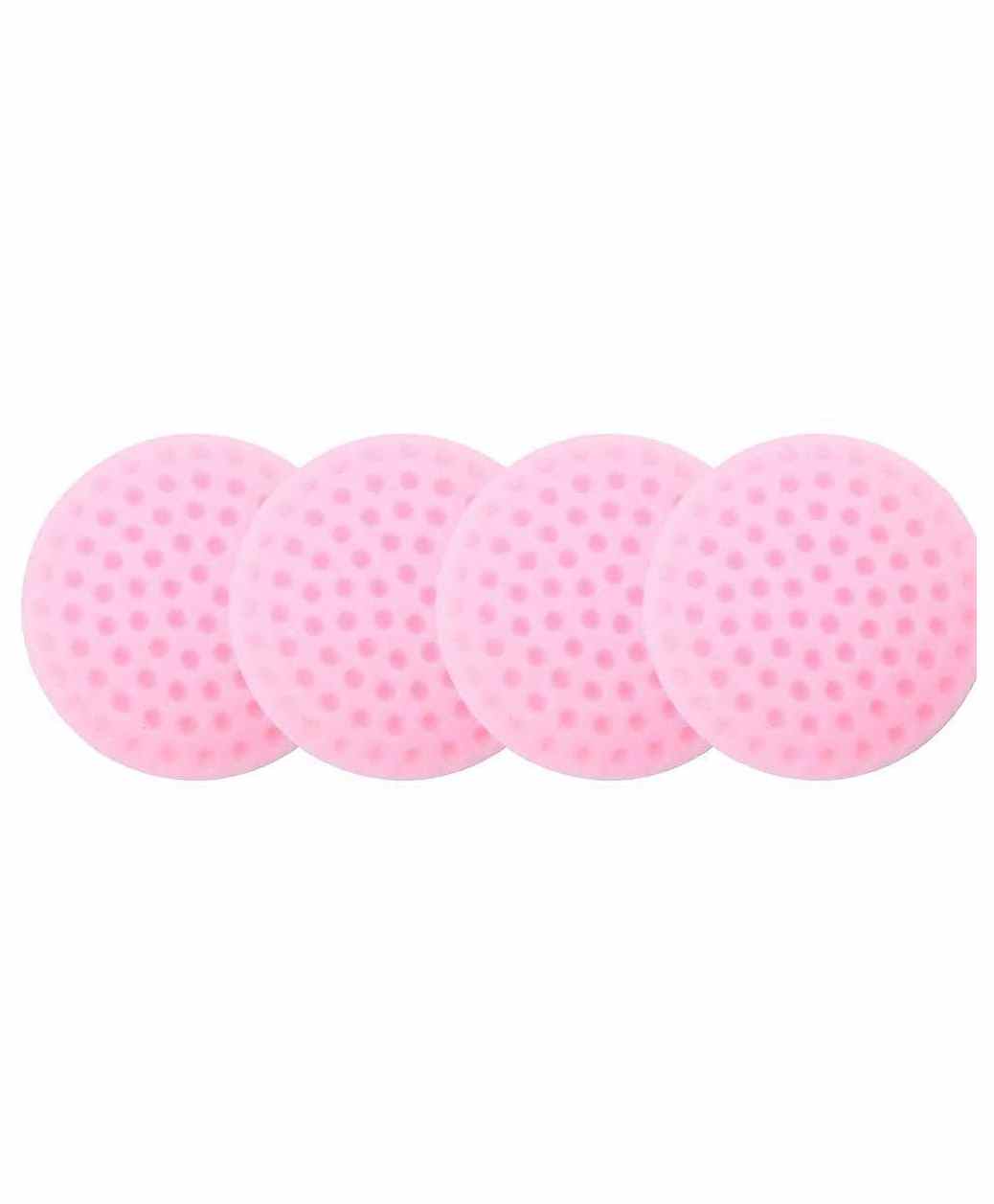 KolorFish Wall Protectors 4 PCS Self-Adhesive Door Handle Bumper Guard Stopper Rubber Self-Adhesive Crash Pad - Pink-image-3