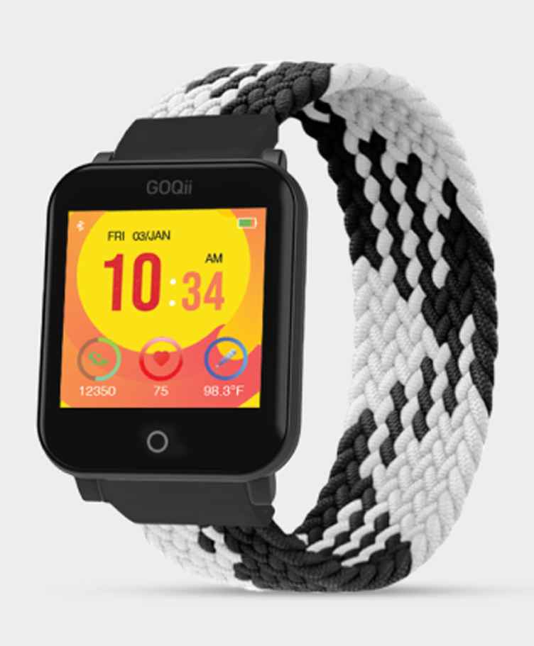 GOQii Vital Junior Smart Watch - White Black-image-38