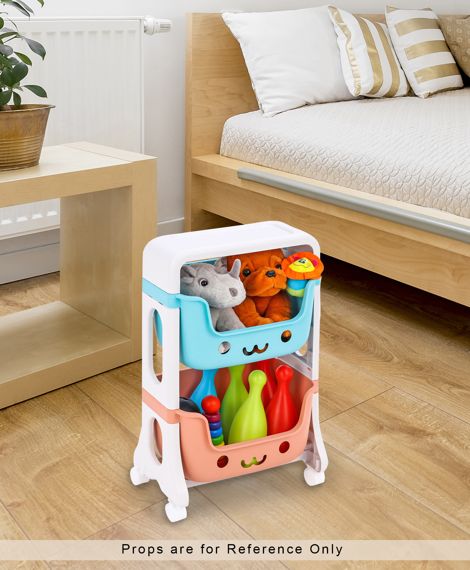 Babyhug 2 Layer Multipurpose Storage Rack - Muticolor-picture-17