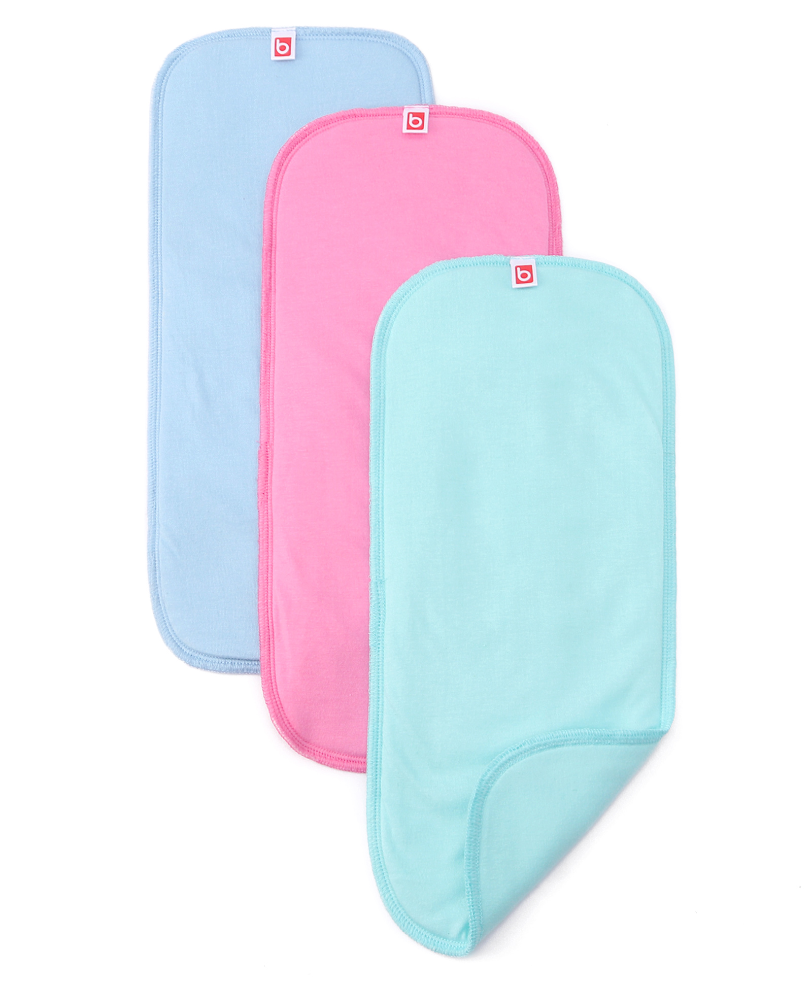 Babyhug Cotton Cloth Nappy Inserts Pack of 3 - Multicolor-image-8