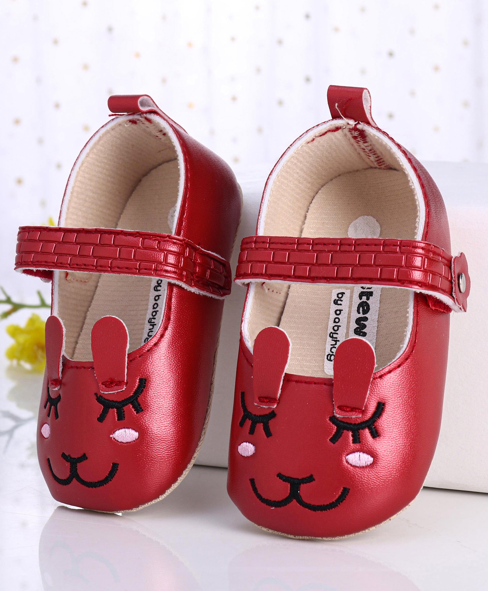 Cute Walk by Babyhug Booties - Maroon-image-6