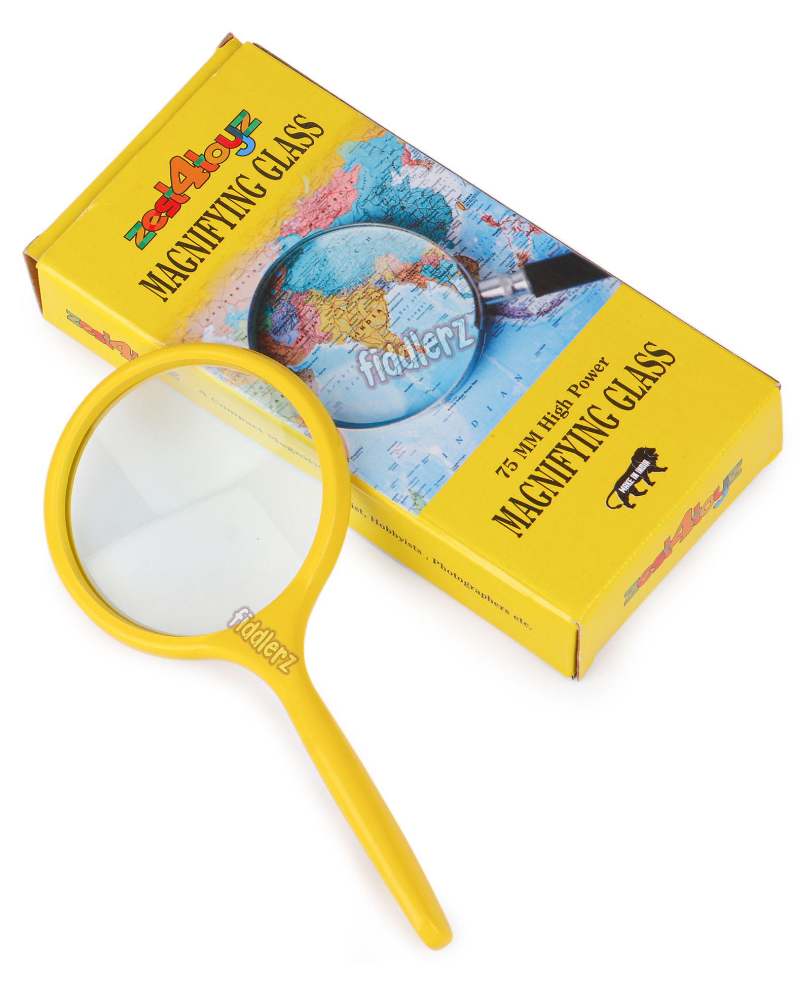 Fiddlerz Handheld Magnifying Glass - Yellow-picture-11