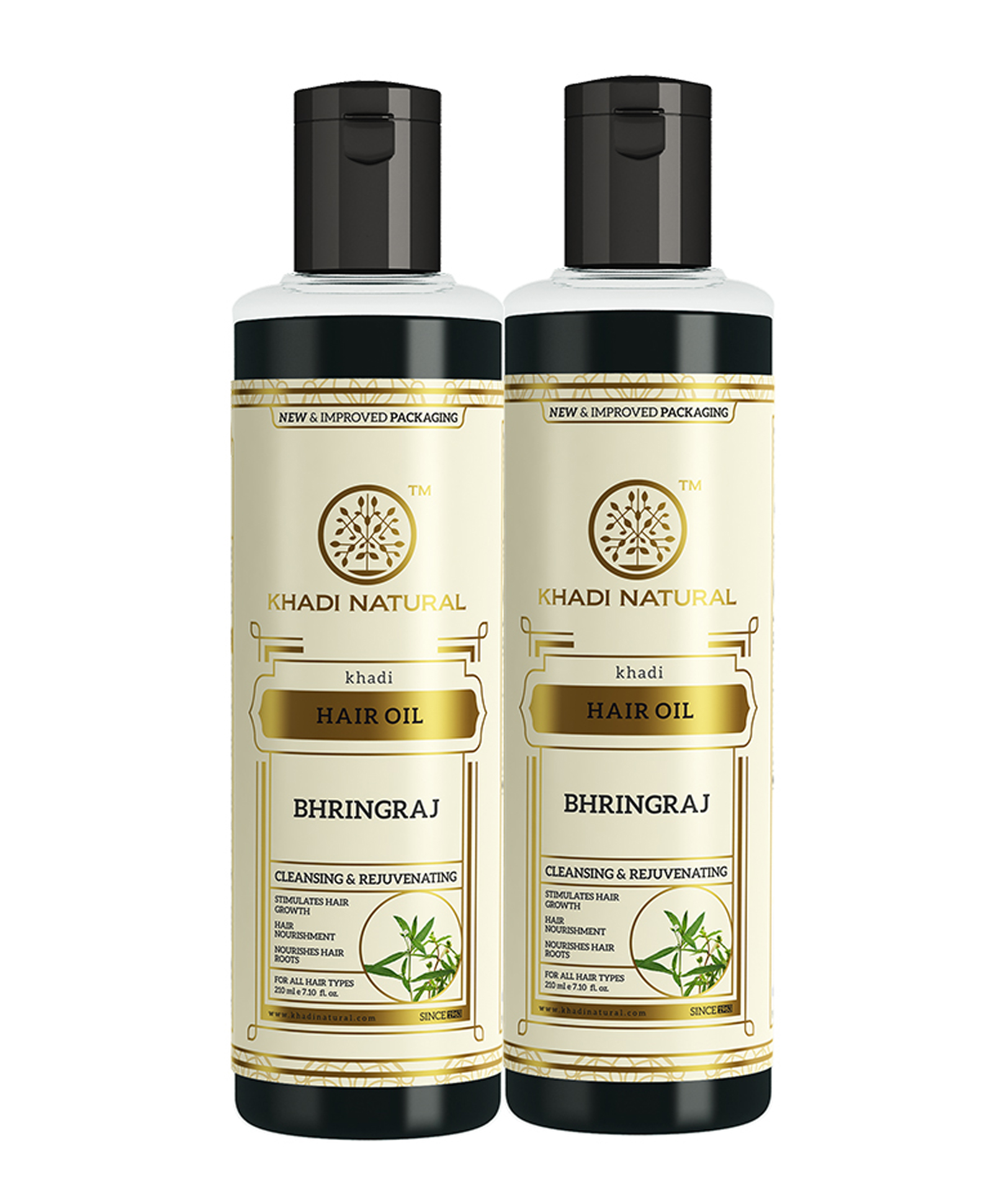 Khadi Natural Bhrigraj Hair Oil Pack of 2 - 210 ml Each Online in India,  Buy at Best Price from  - 9519734