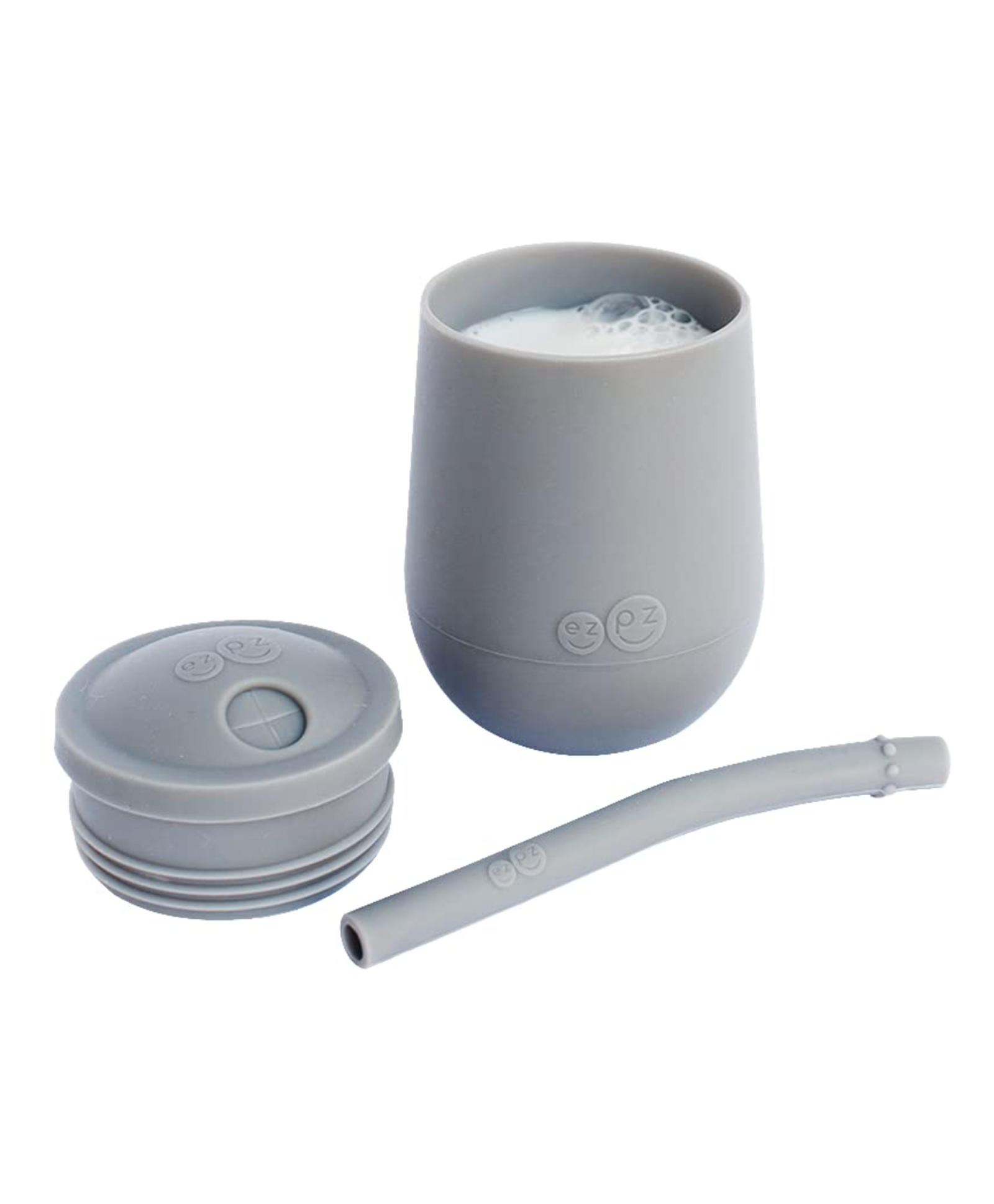 ezpz Mini Cup with Straw Training System Grey - 118 ml-picture-18