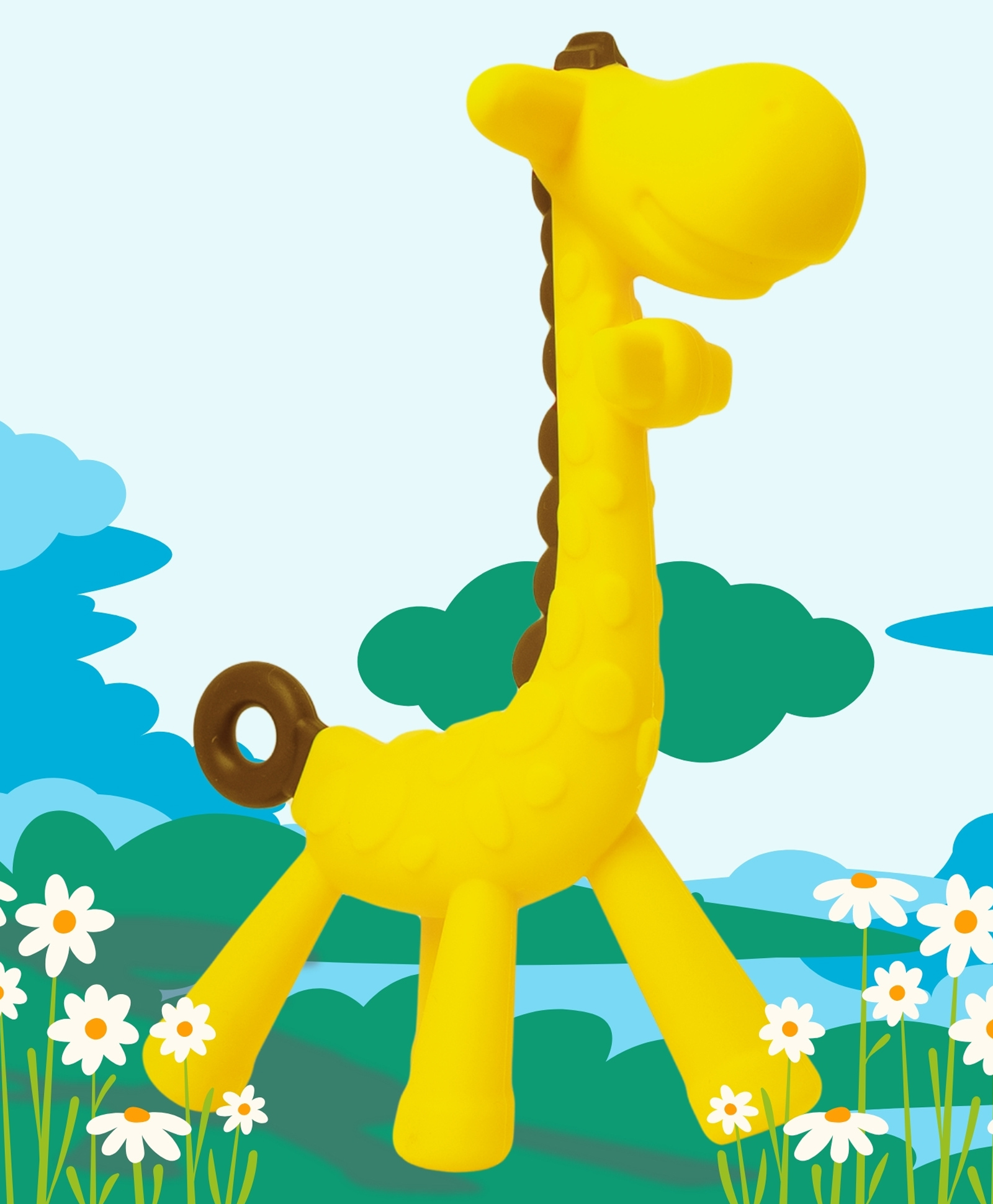 The Little Lookers Silicone Baby Teether - Yellow-image-13