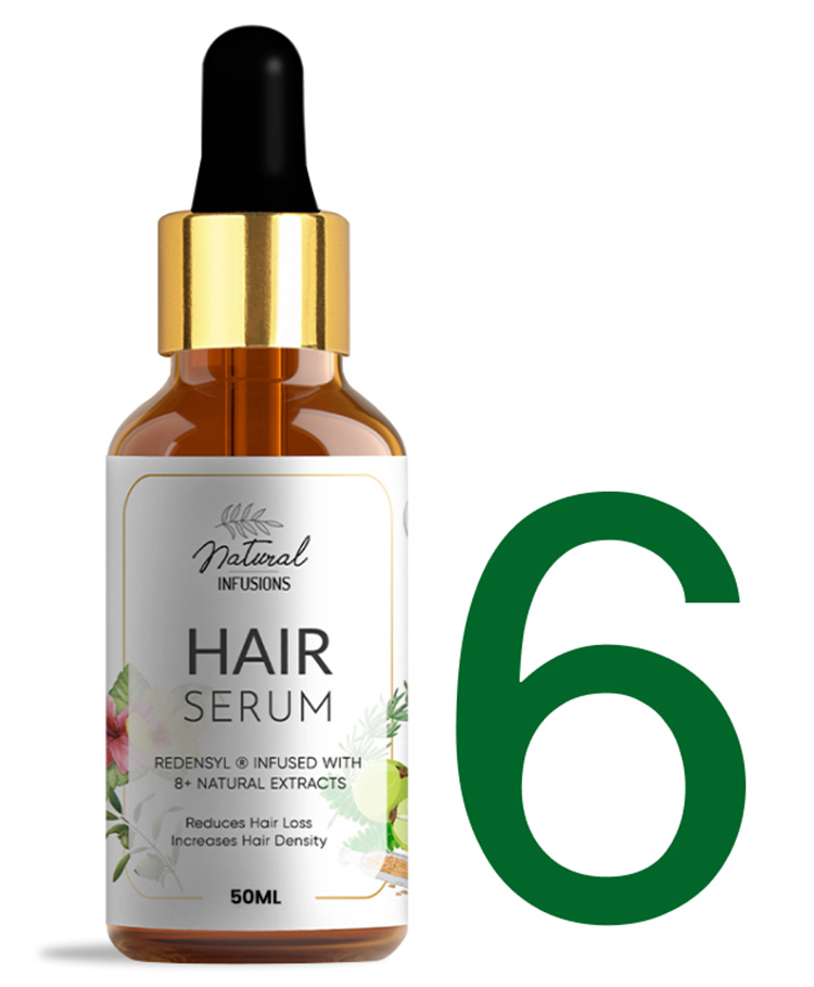 Natural Infusions Hair Growth Serum with 5% Redensyl Pack of 6 - 30 ml Each  Online in India, Buy at Best Price from  - 9538855