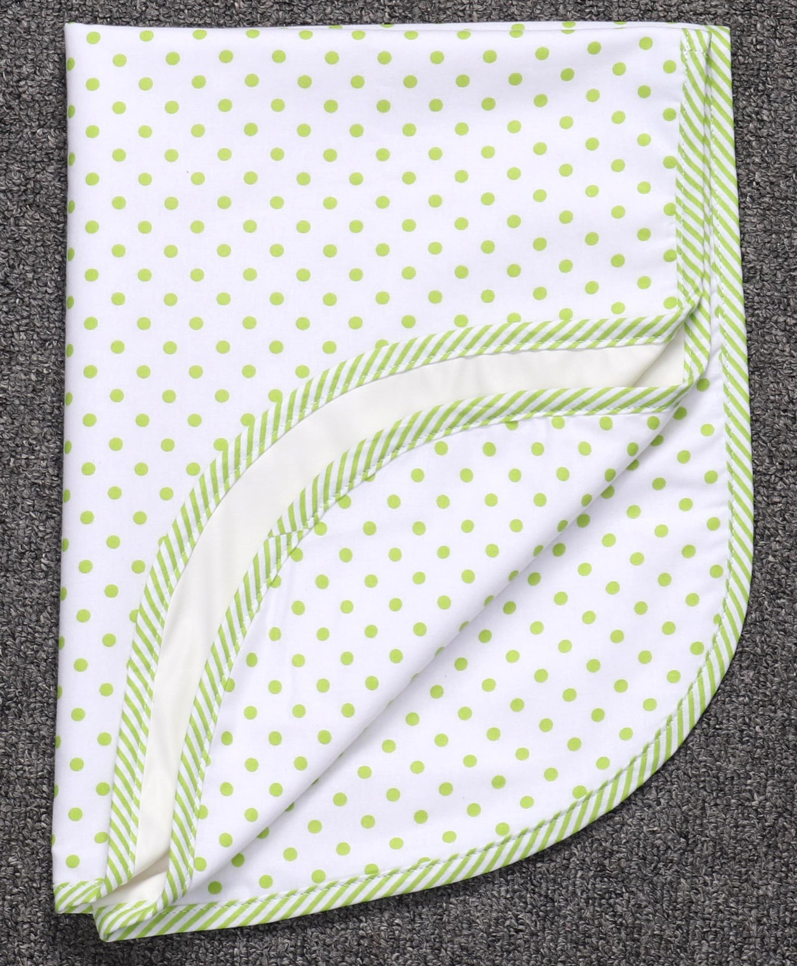 Babyhug Cotton Diaper Changing Mat Small Dots Print - Green-image-30