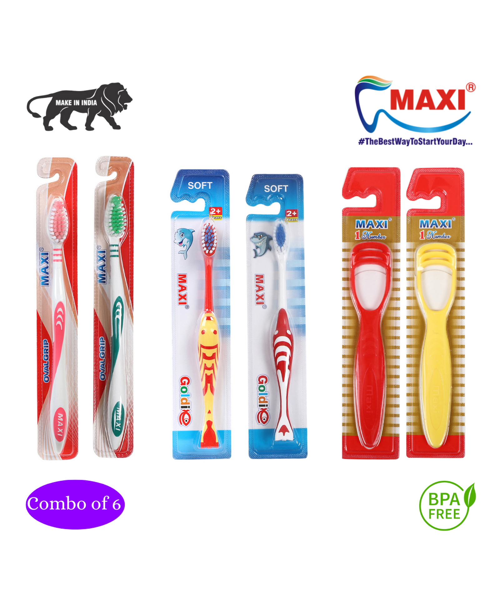 MAXI Mommy & Baby Oral Care Combo Pack Of 6 - Multicolor-image-27