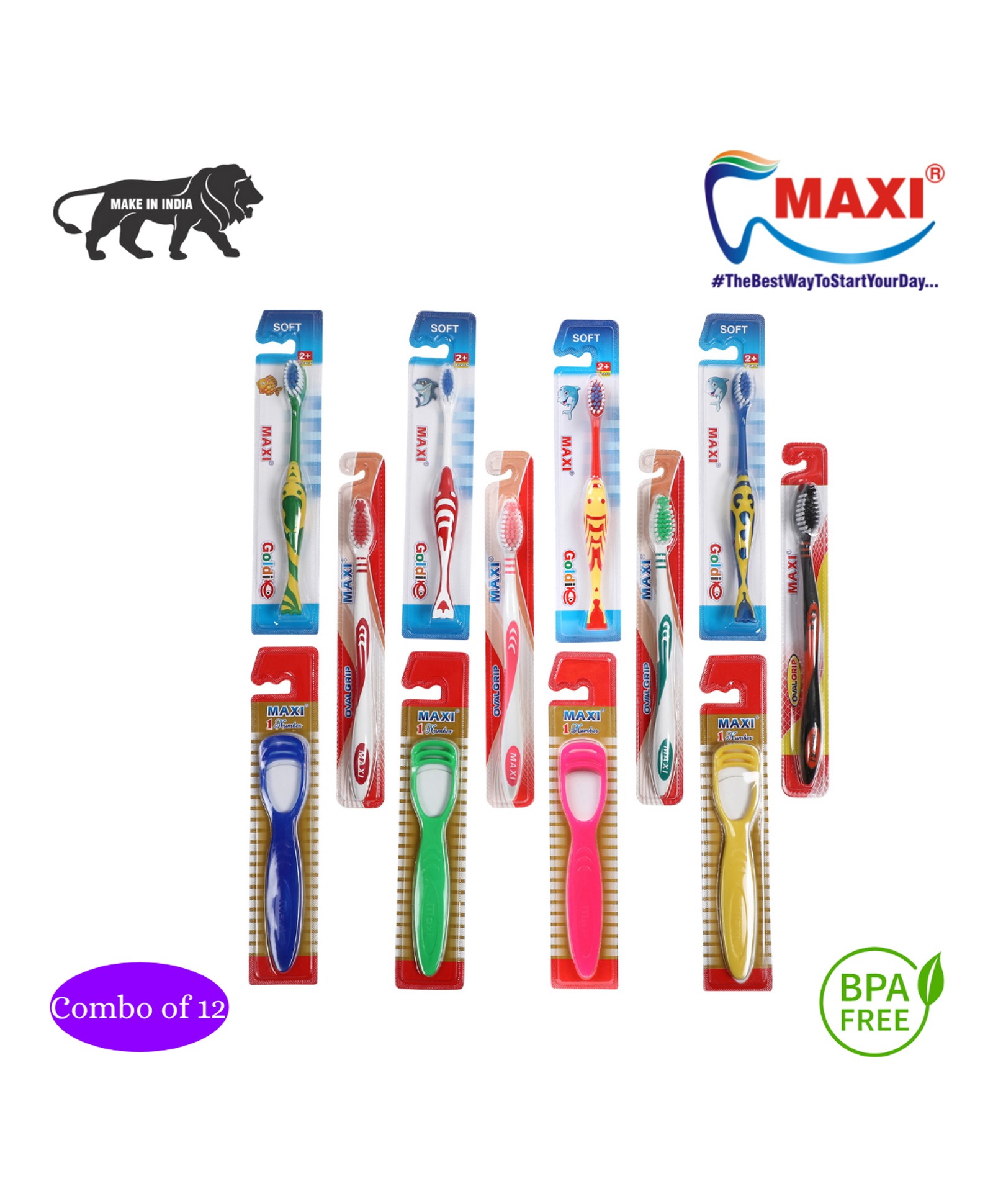 MAXI Mommy & Baby Oral Care Combo Pack Of 12 - Multicolor-image-15