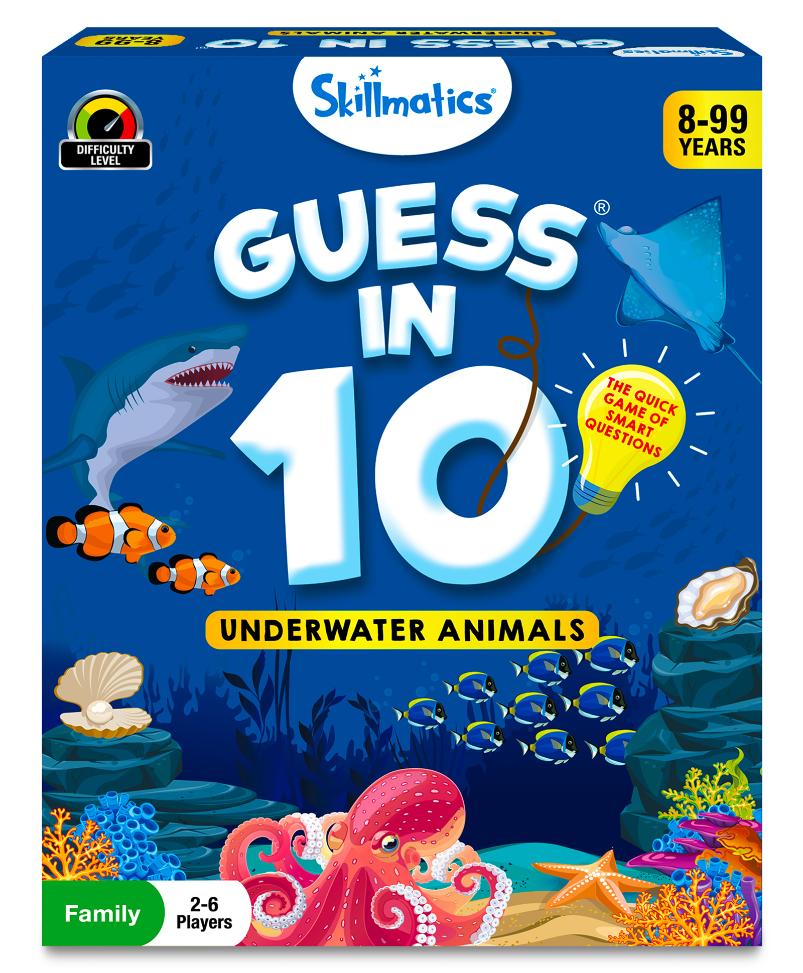Skillmatics Card Game - Guess in 10 Underwater Animals Gifts for 8 Year Olds and Up Quick Game of Smart Questions Fun Family Game-image-7