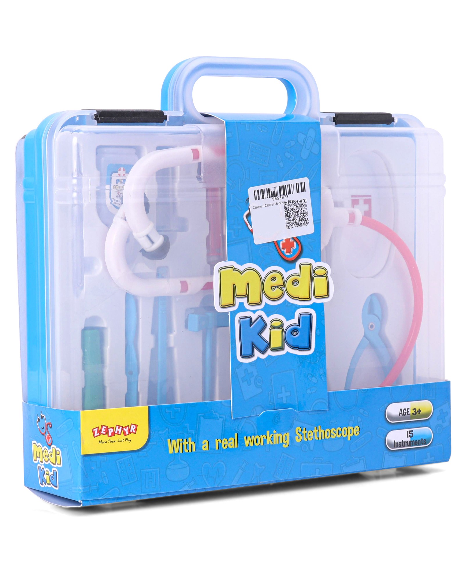 Zephyr Medi Kid Doctor Playset Blue - 15 Pieces-picture-37