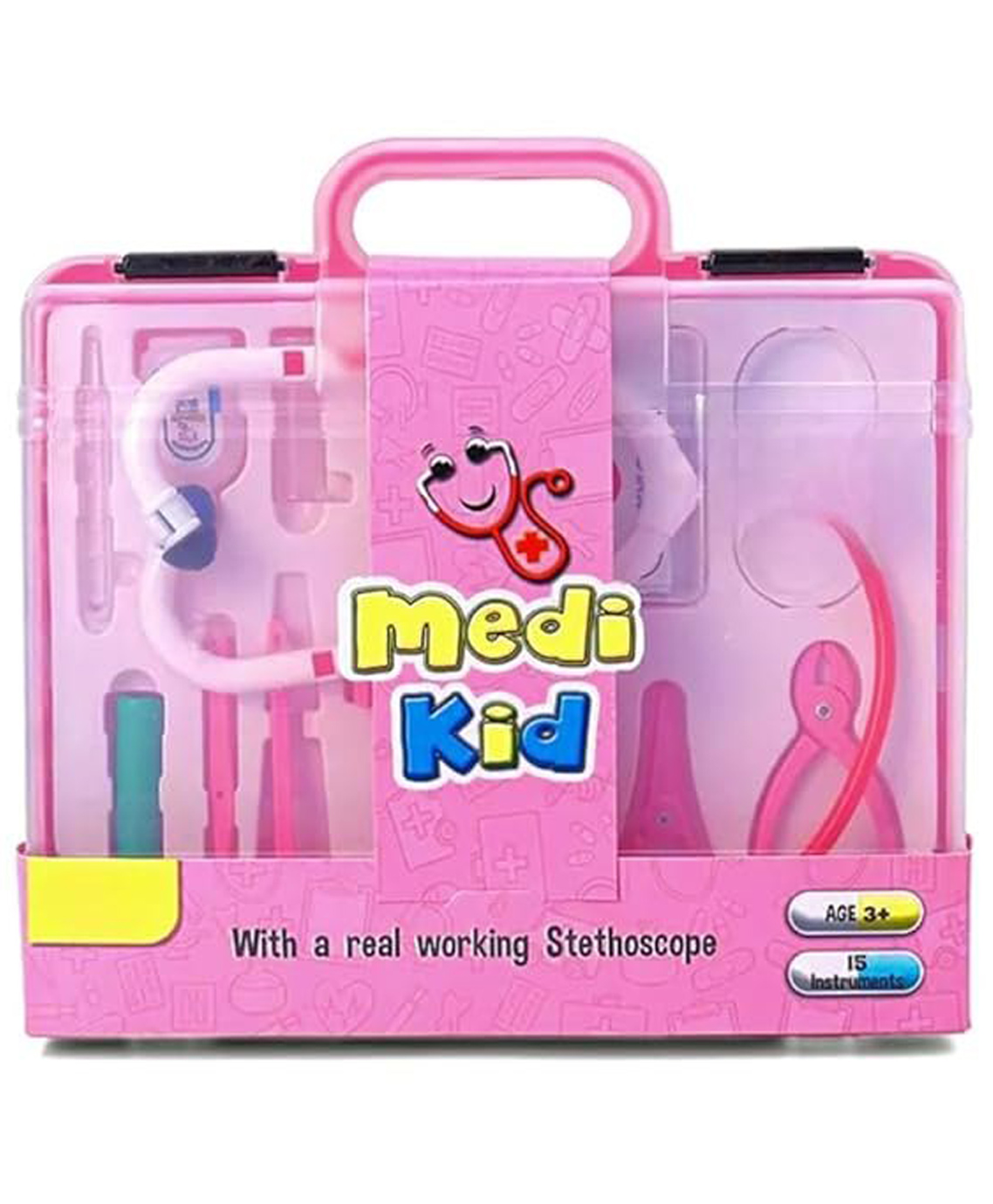 Zephyr Medi Kid Doctor Playset Pink - 15 Pieces-picture-35