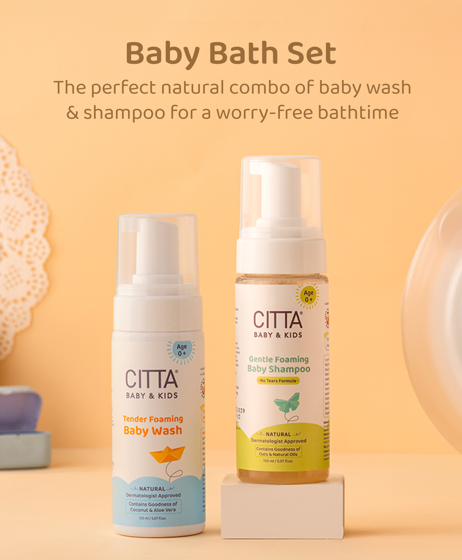 Citta Baby Shampoo & Baby Wash Pack of 2 - 150 ml each-picture-20
