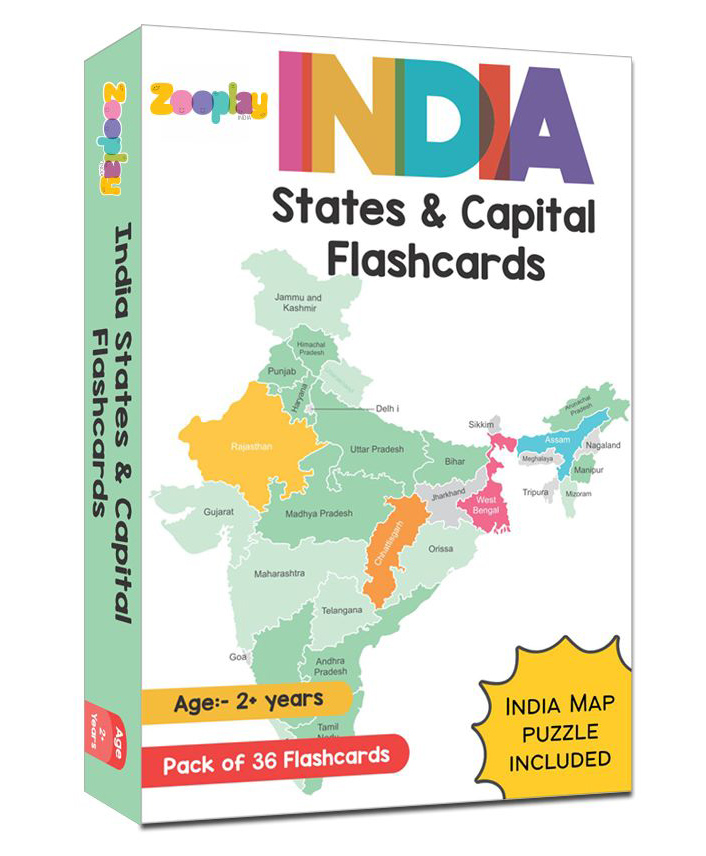 zooplay india Doxbox Indian States & Union Territories Flashcards Multicolour - 18 Cards-picture-17