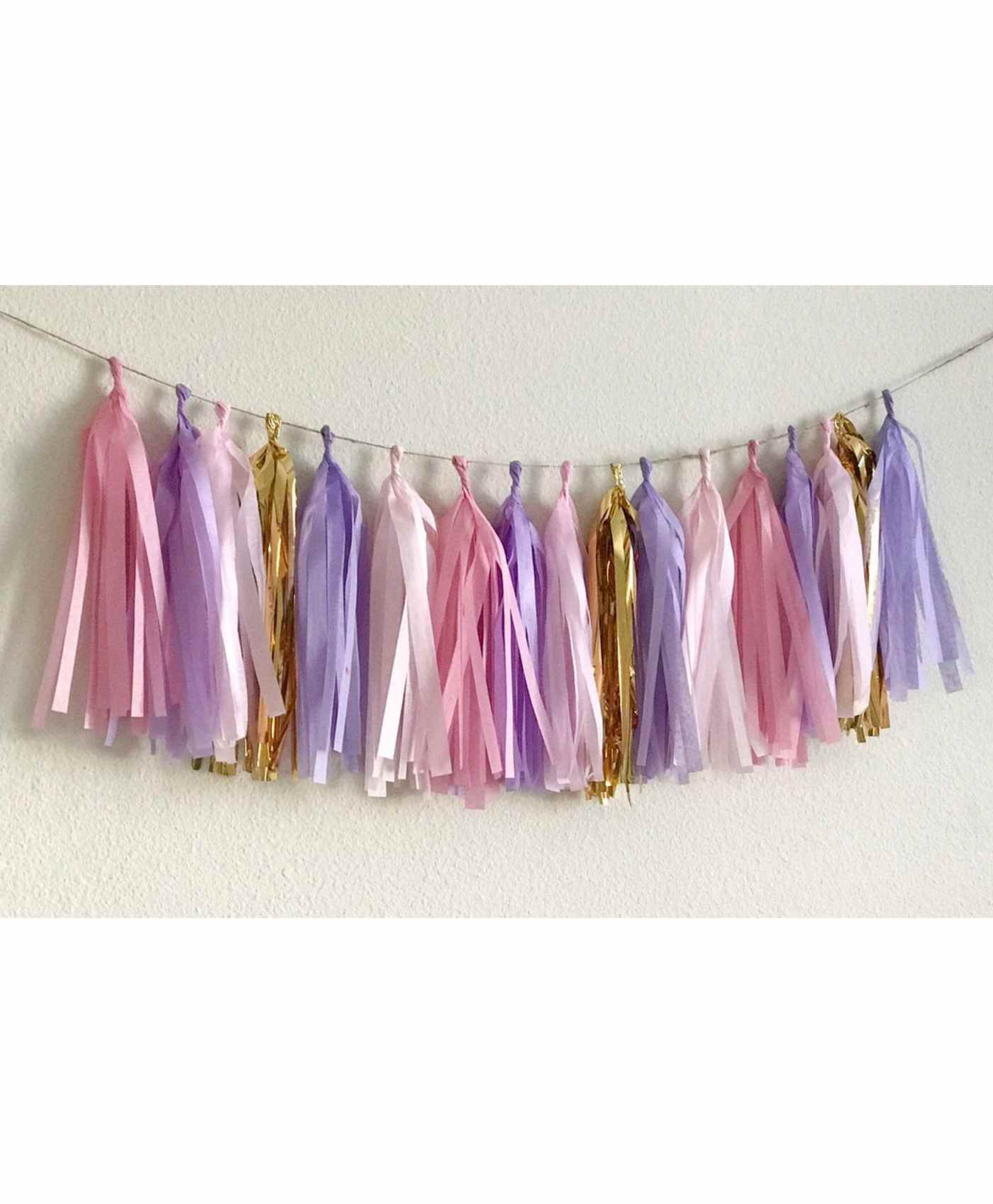 Amfin Paper Tassels Garland Multicolor Pack of 20 - Length 800 cm-picture-7