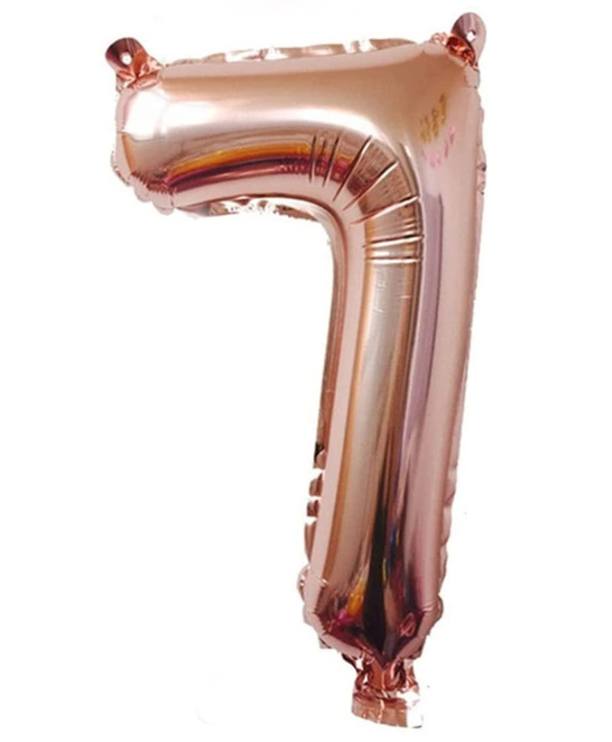 Amfin 7 Number Foil Balloon Rose Gold - Height 81.2 cm-image-16