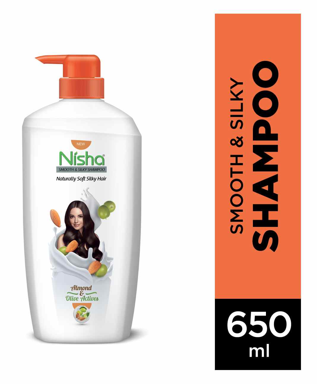 Nisha Smooth & Silky Hair White Shampoo Bottle - 750 ml Online in India,  Buy at Best Price from  - 9570594